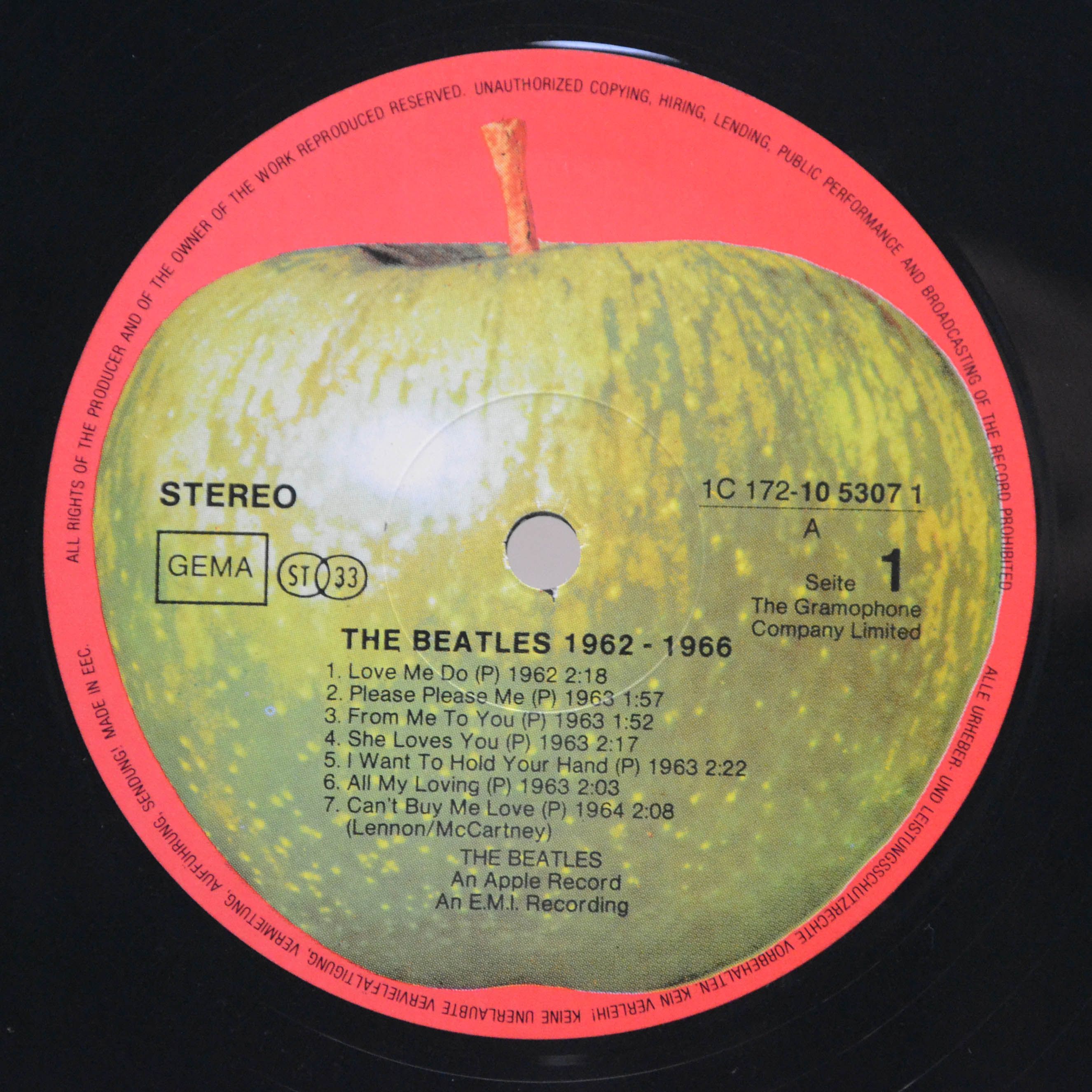 Beatles — 1962-1966 (2LP), 1973