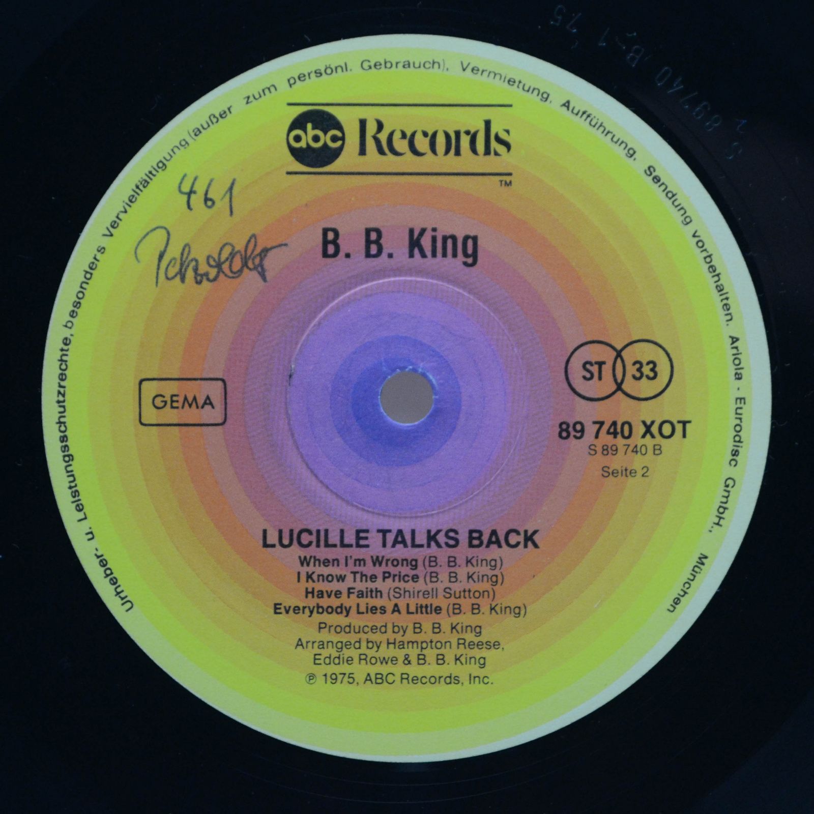 B.B. King — Lucille Talks Back, 1975