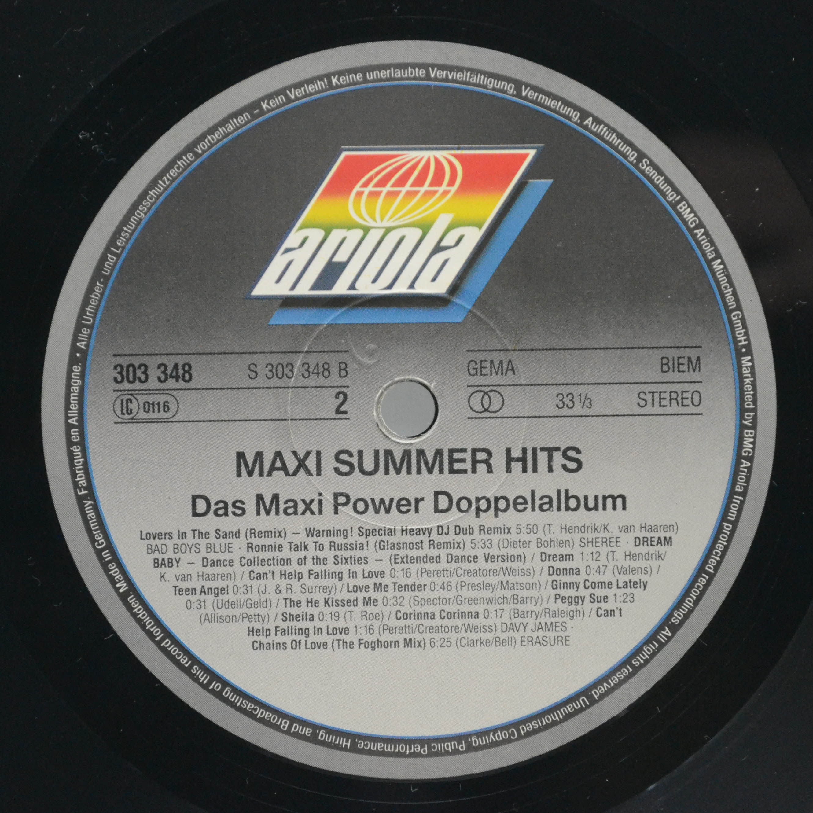 Various — Maxi Summer Hits (Das Maxi Power Doppelalbum) (2LP), 1988