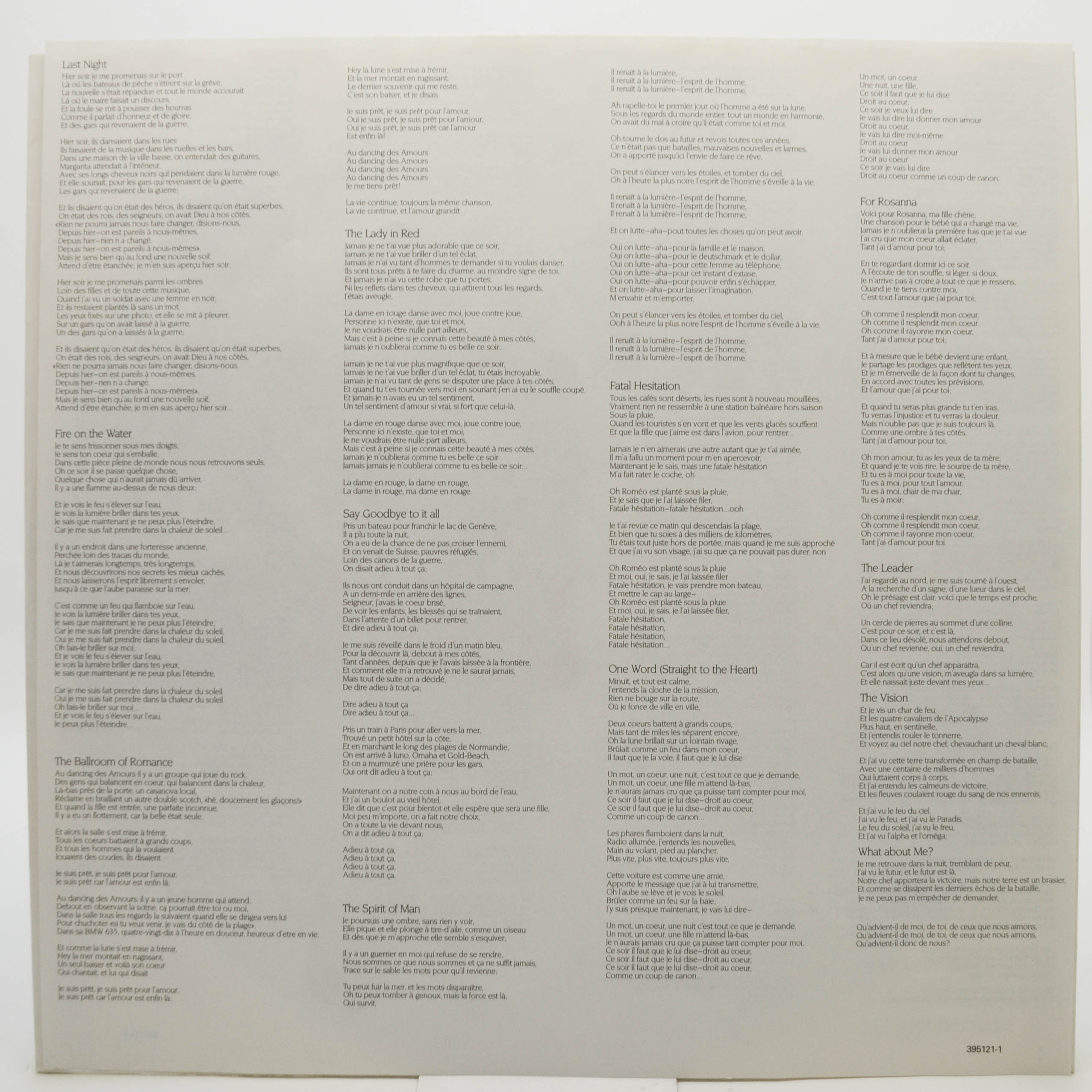 Chris de Burgh — Into The Light, 1986