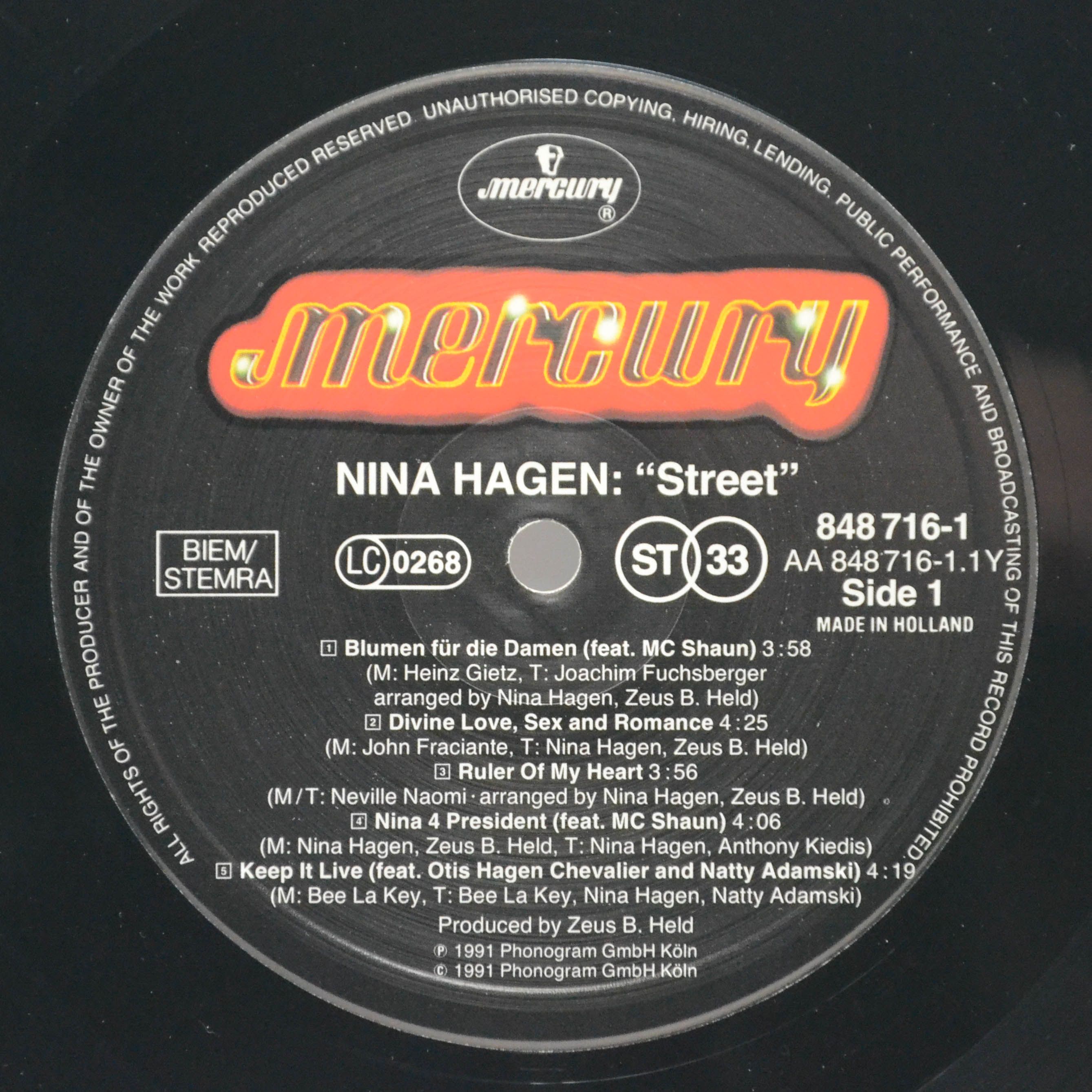 Nina Hagen — Street, 1991