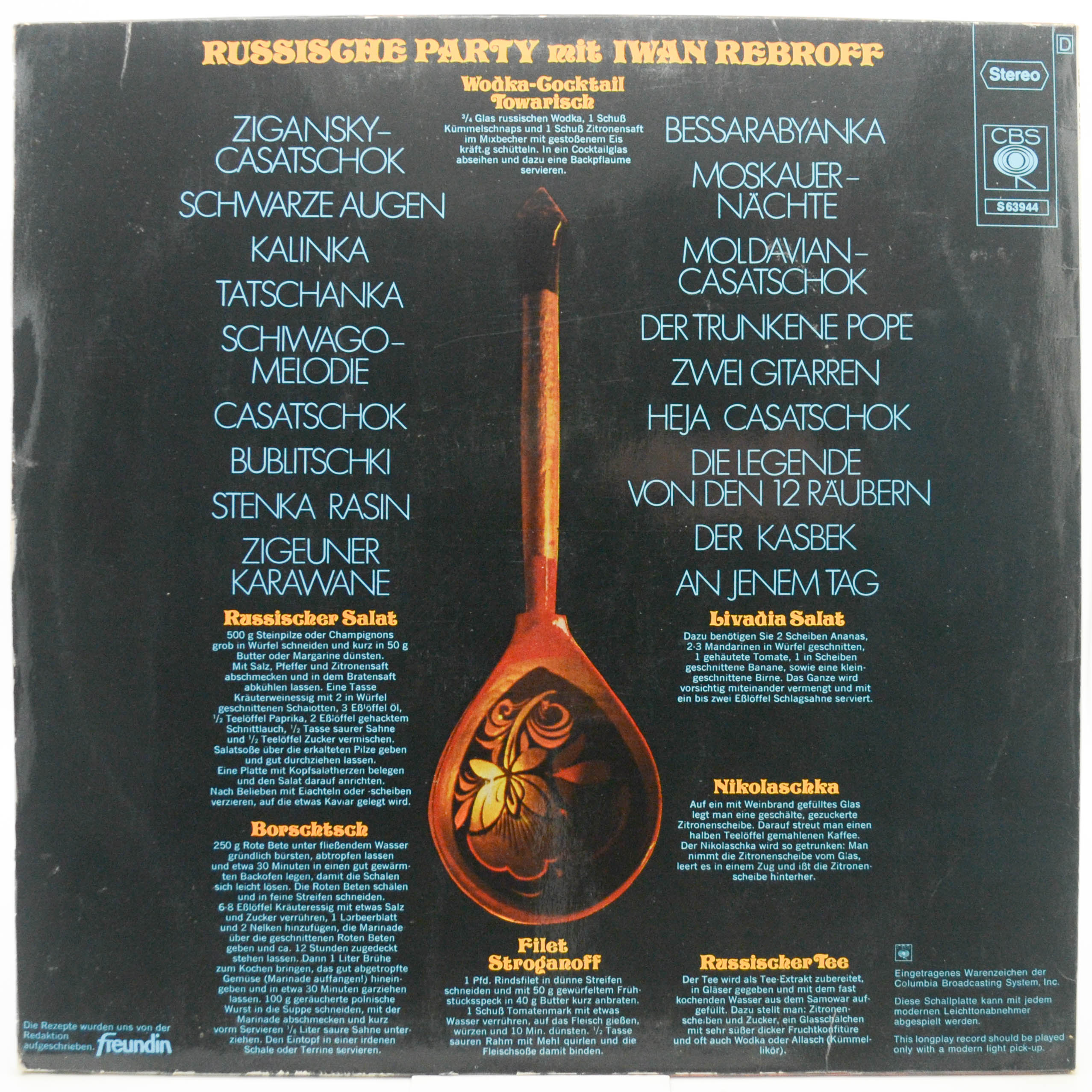Iwan Rebroff — Russische Party Mit Iwan Rebroff, 1969