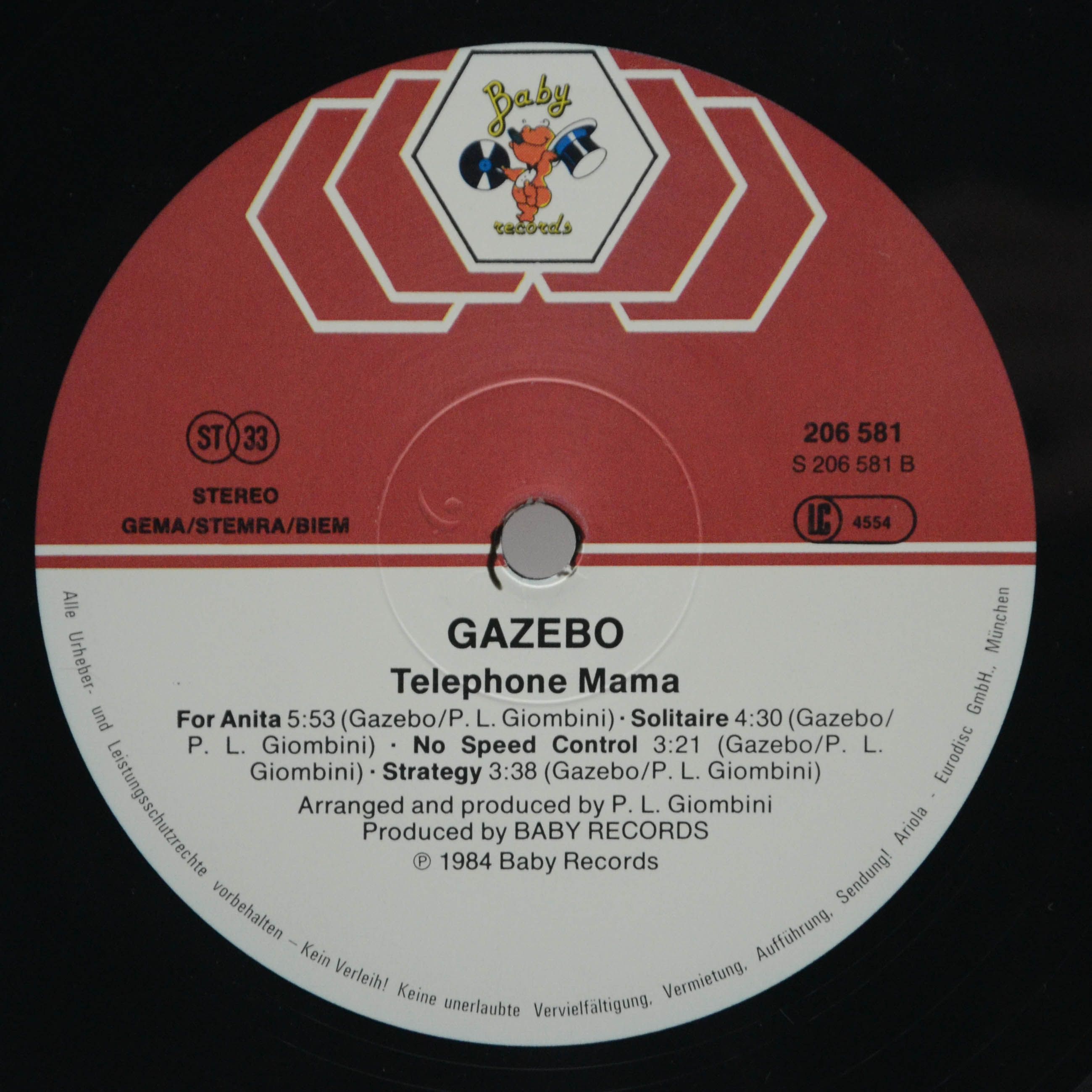 Gazebo — Telephone Mama, 1984