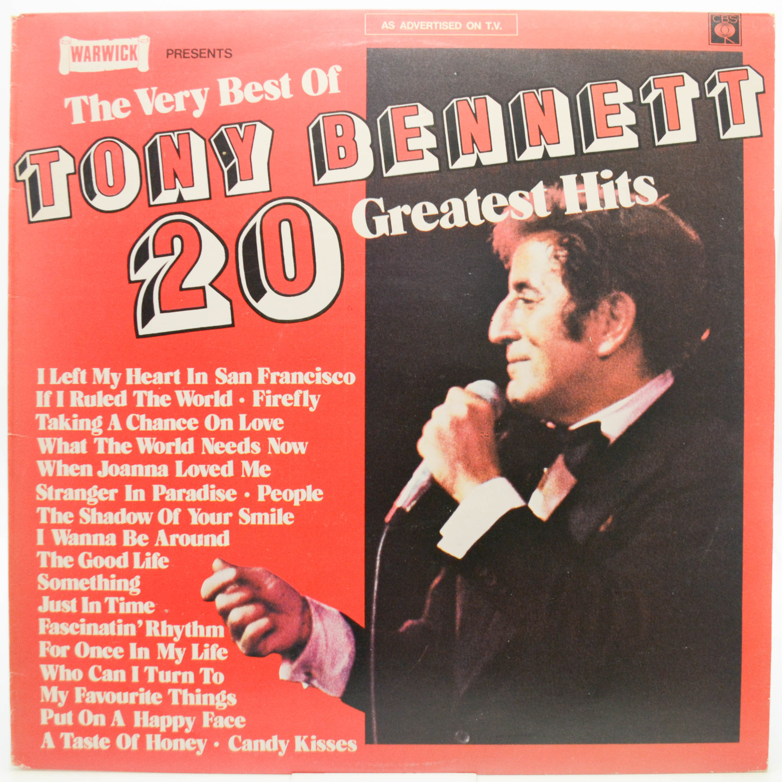 Tony Bennett — The Very Best Of Tony Bennett 20 Greatest Hits (UK), 1976