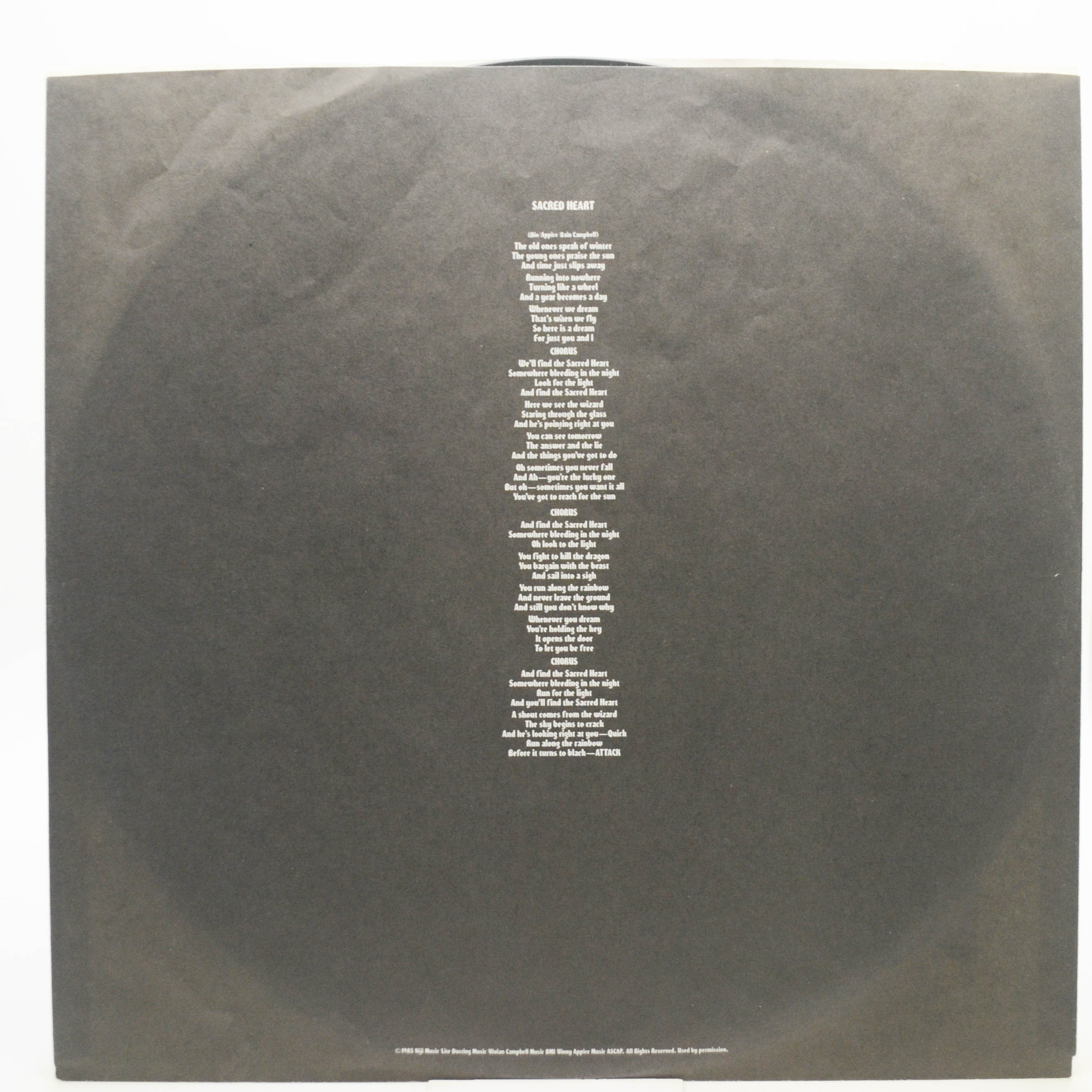 Dio — Sacred Heart (USA), 1985