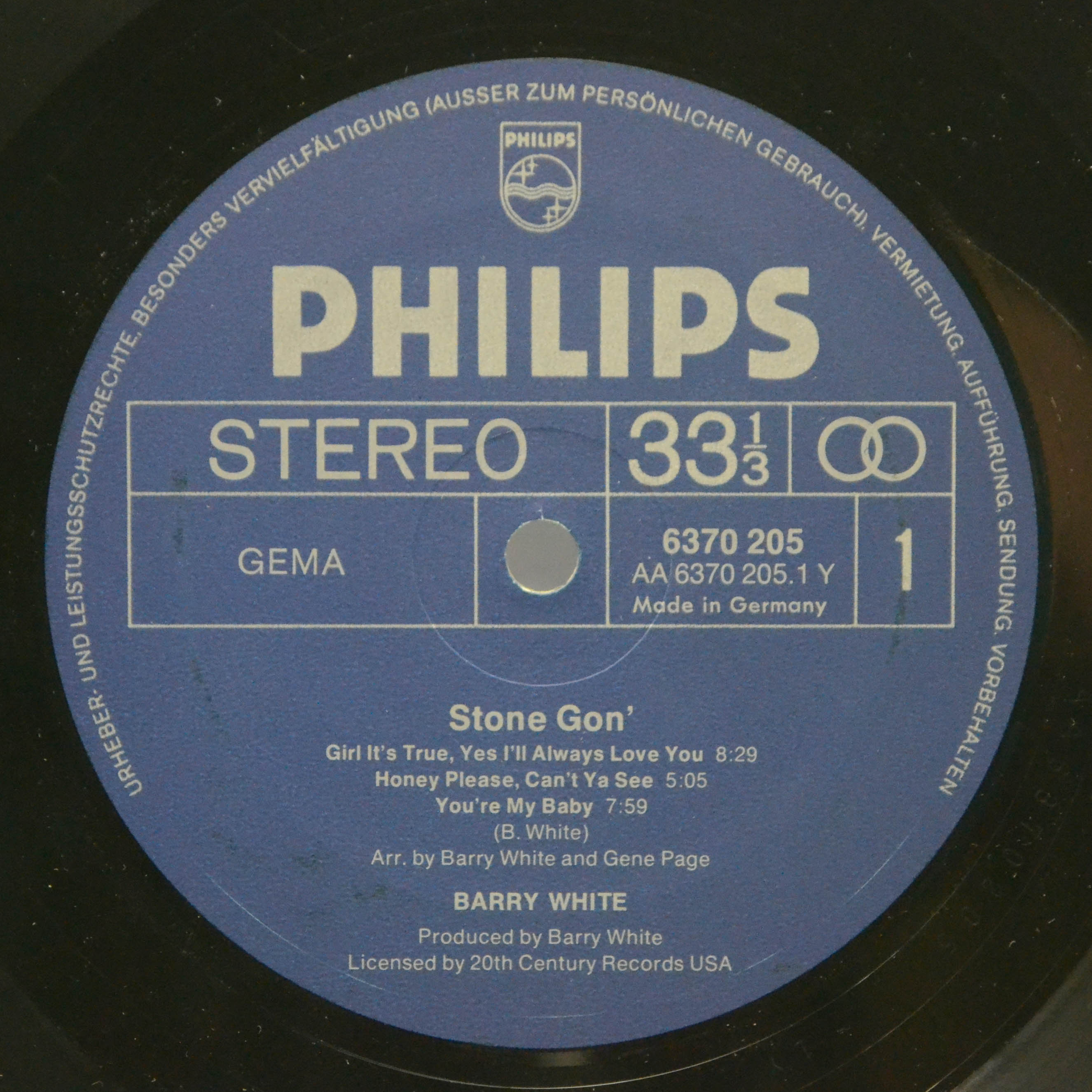 Barry White — Stone Gon', 1974