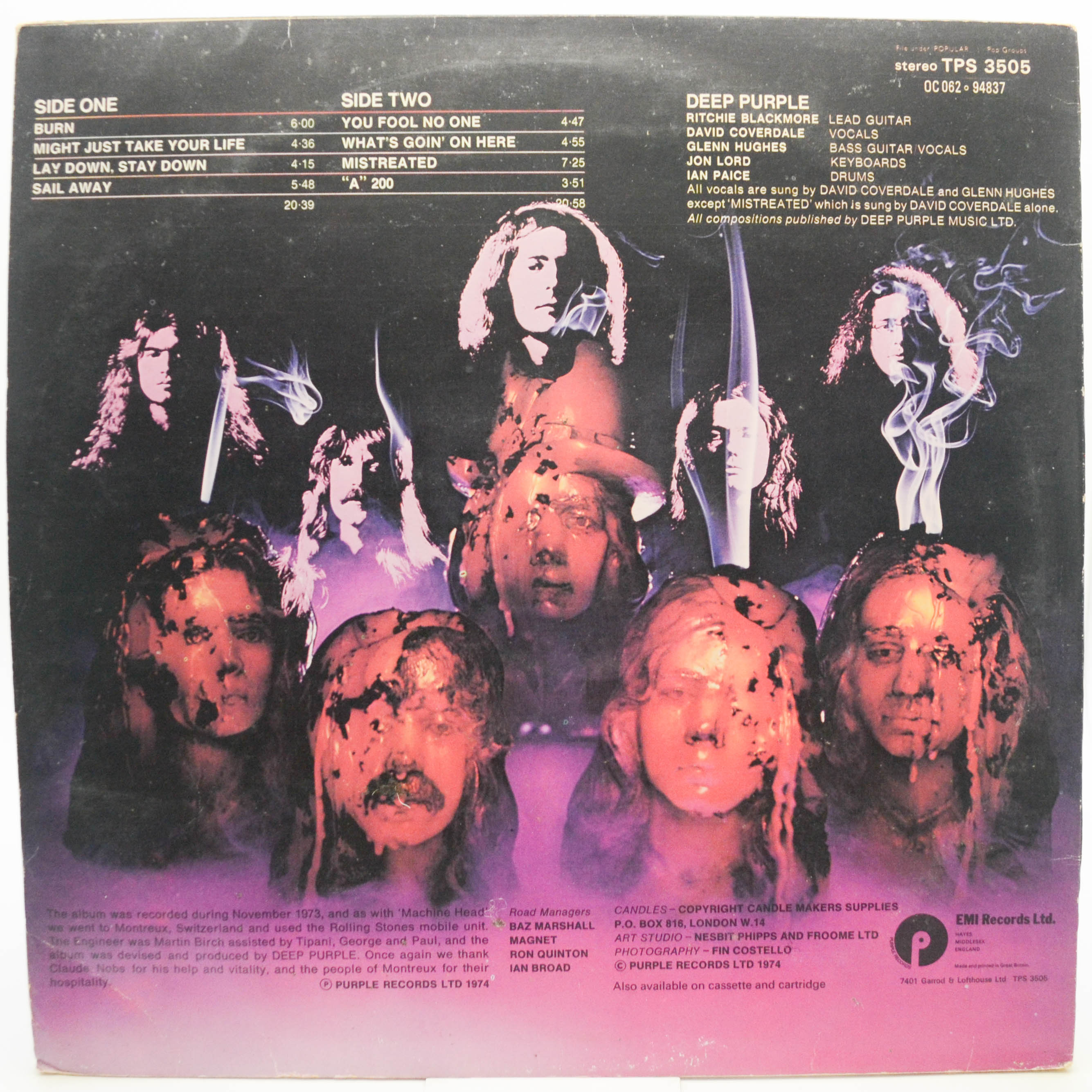 Deep Purple — Burn (UK), 1974