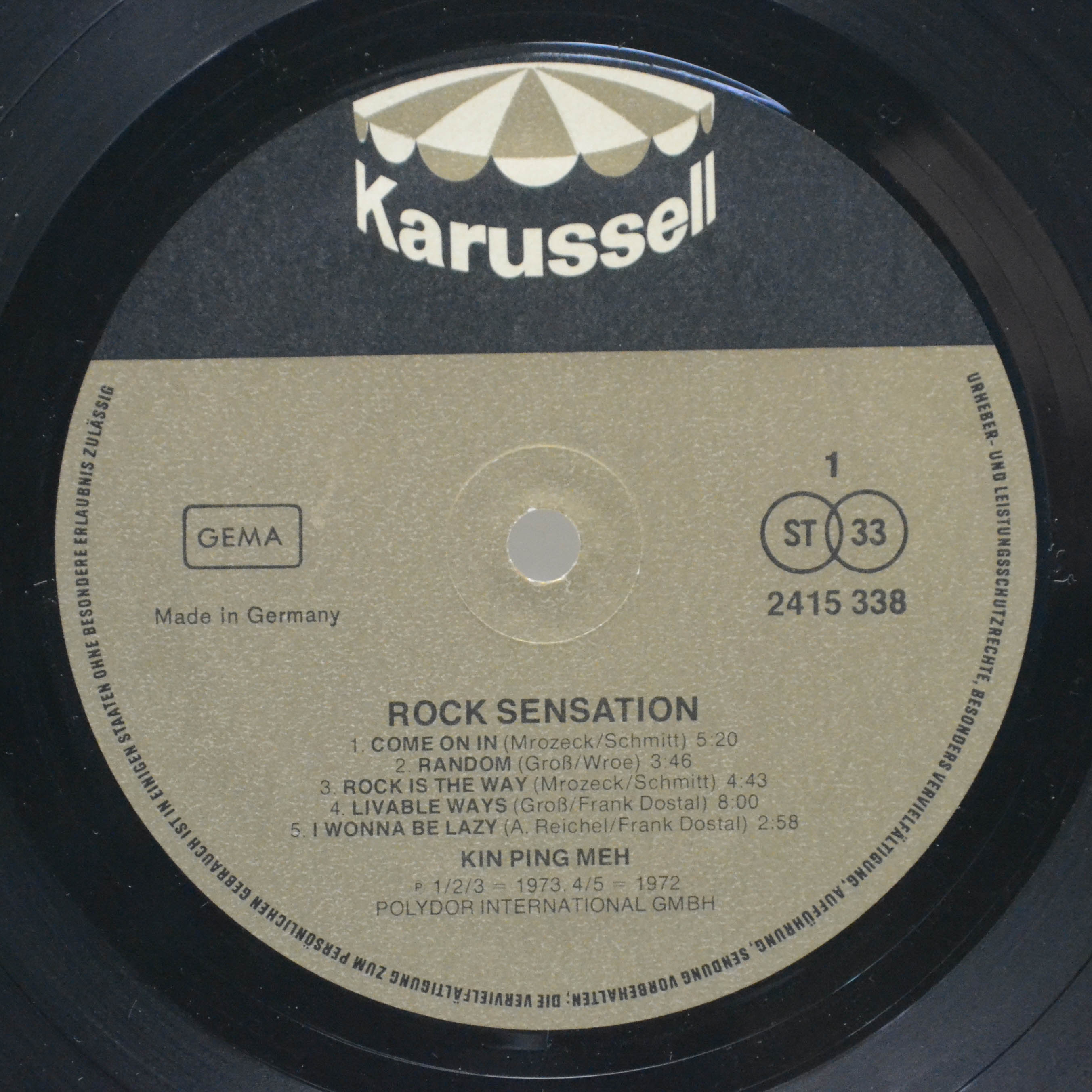 Kin Ping Meh — The Greatest Rock Sensation, 1975