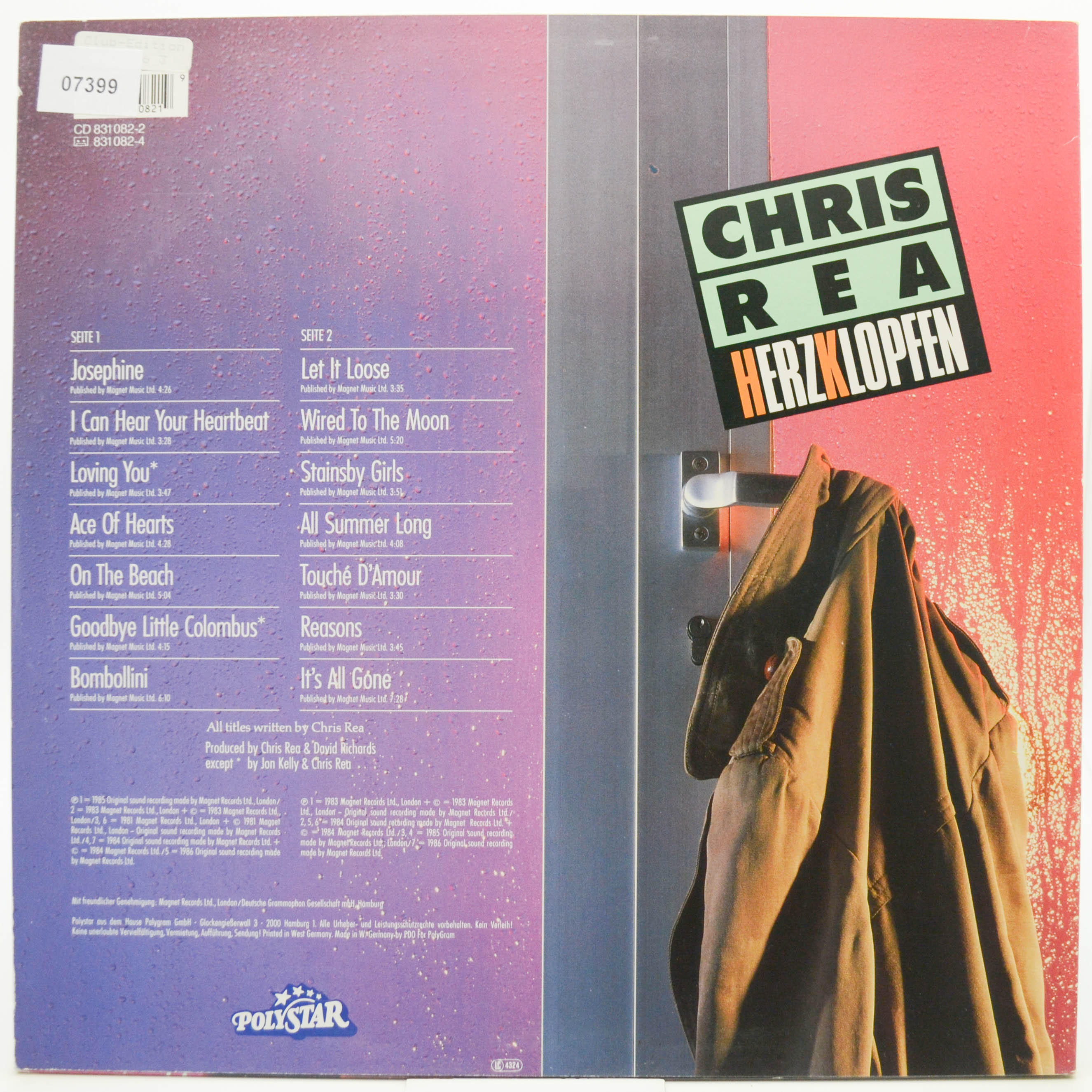 Chris Rea — Herzklopfen, 1986