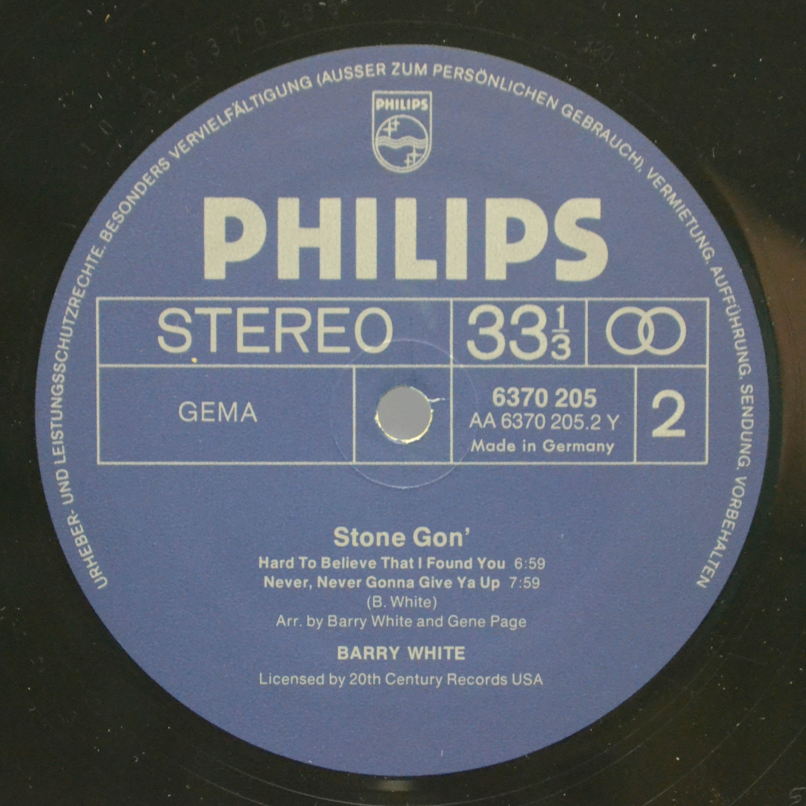 Barry White — Stone Gon', 1974