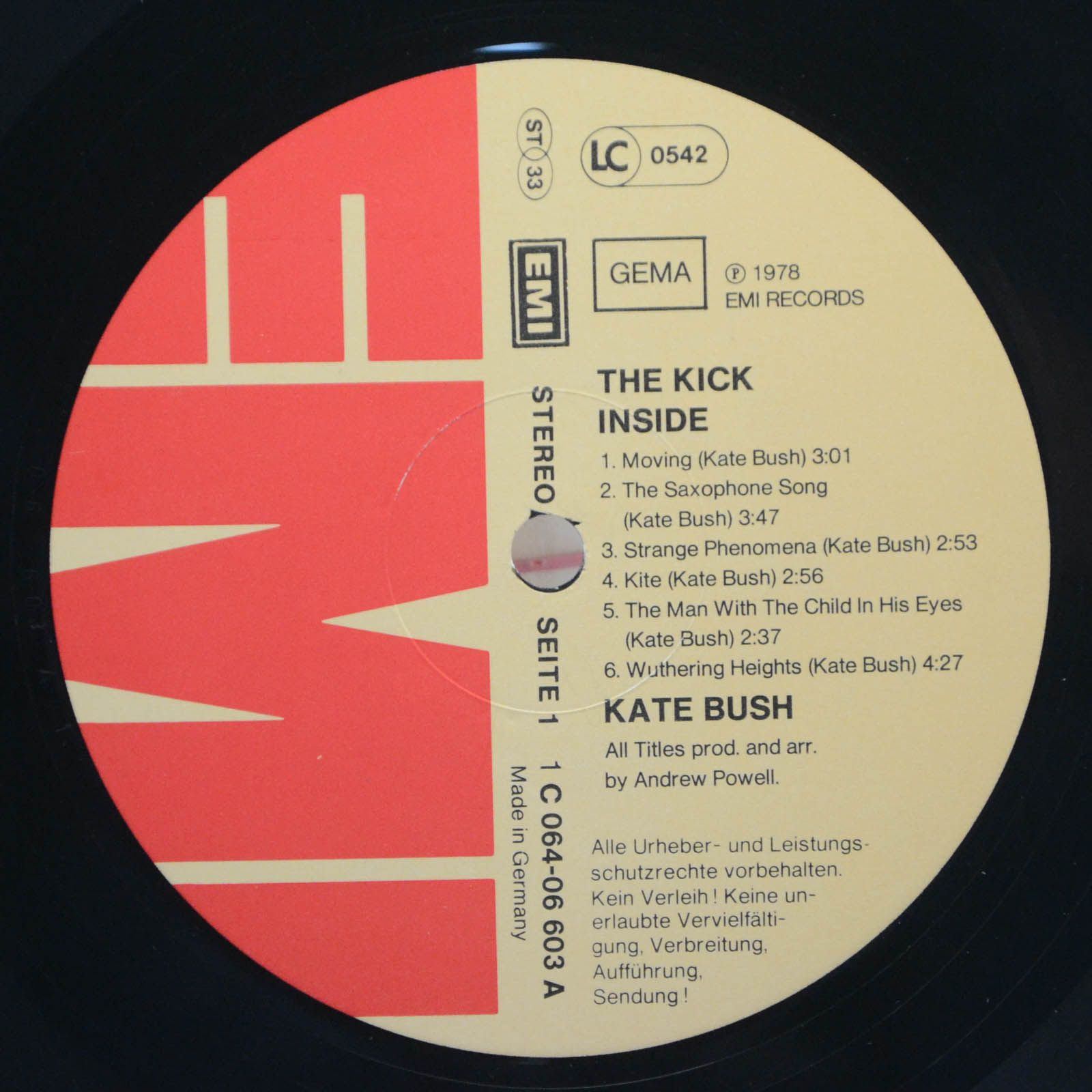 Kate Bush — The Kick Inside, 1978