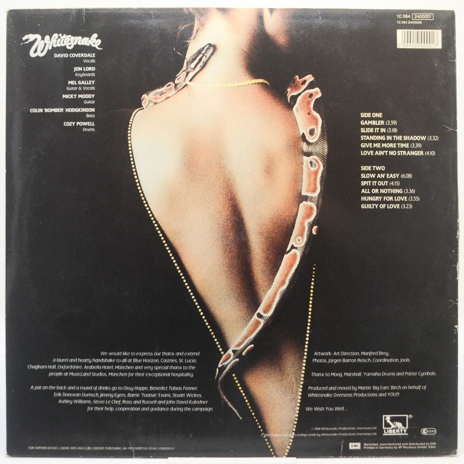 Whitesnake — Slide It In, 1990