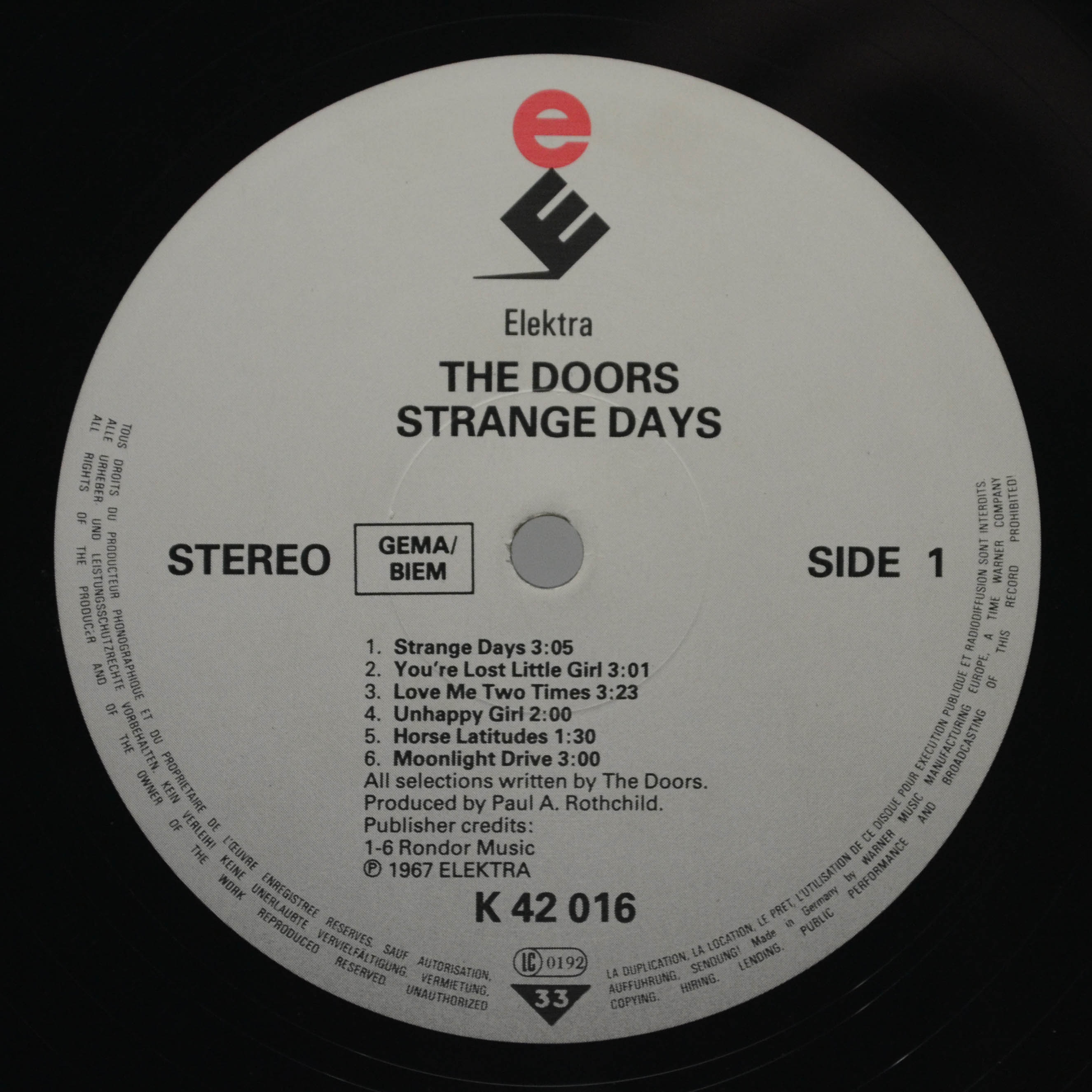 Doors — Strange Days, 1967