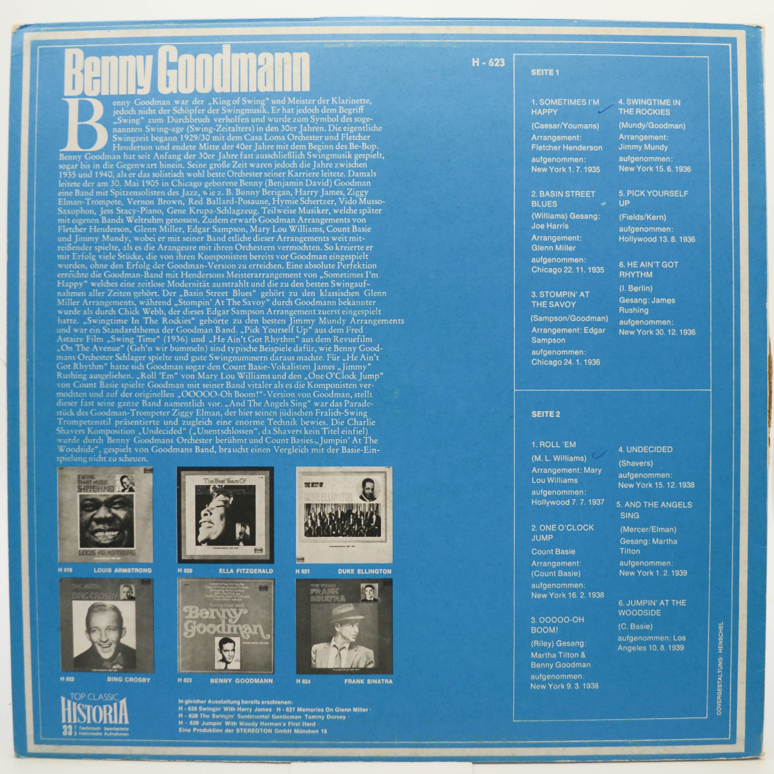 Benny Goodman — Swingtime With Benny Goodman, 1970