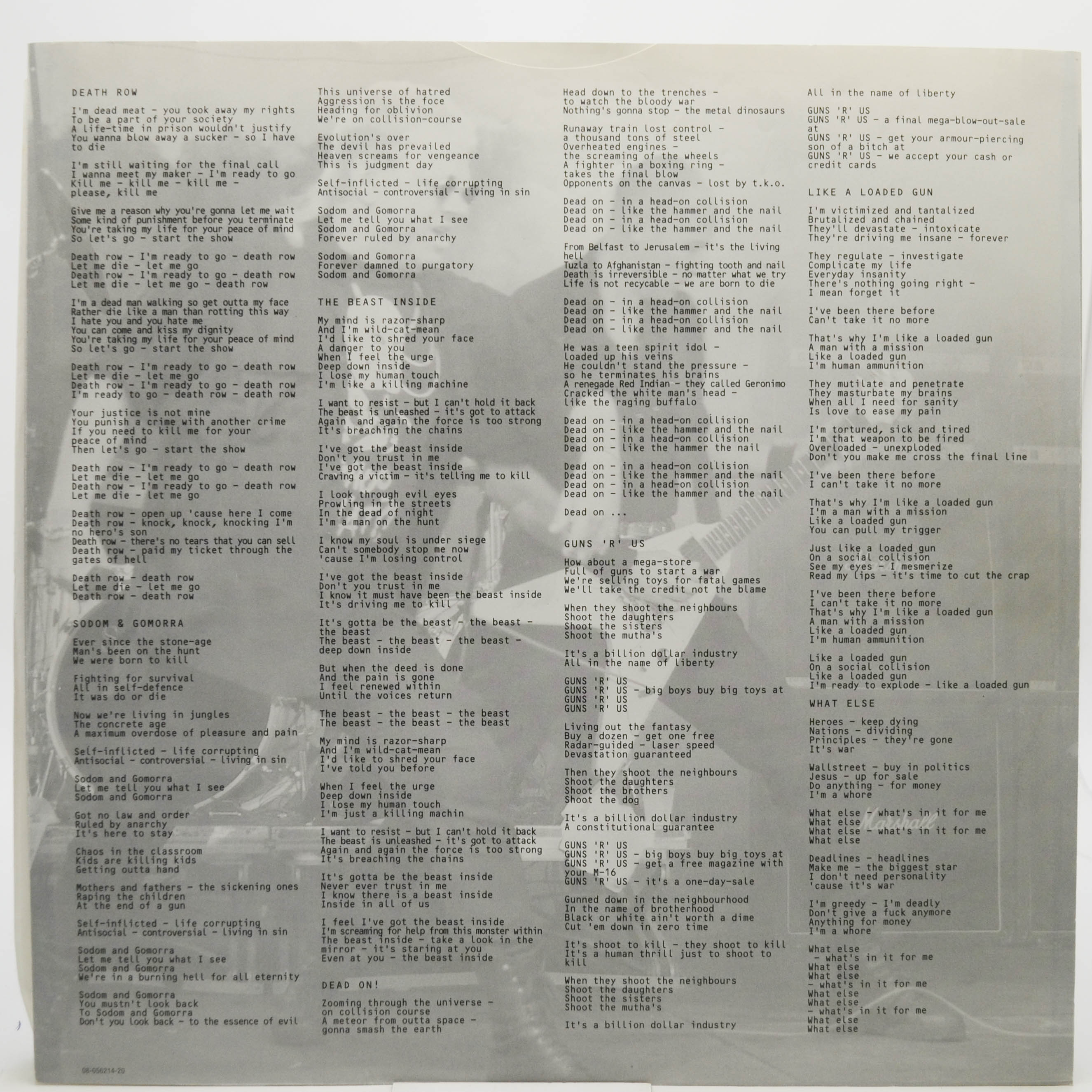 Accept — Death Row (2LP), 1994