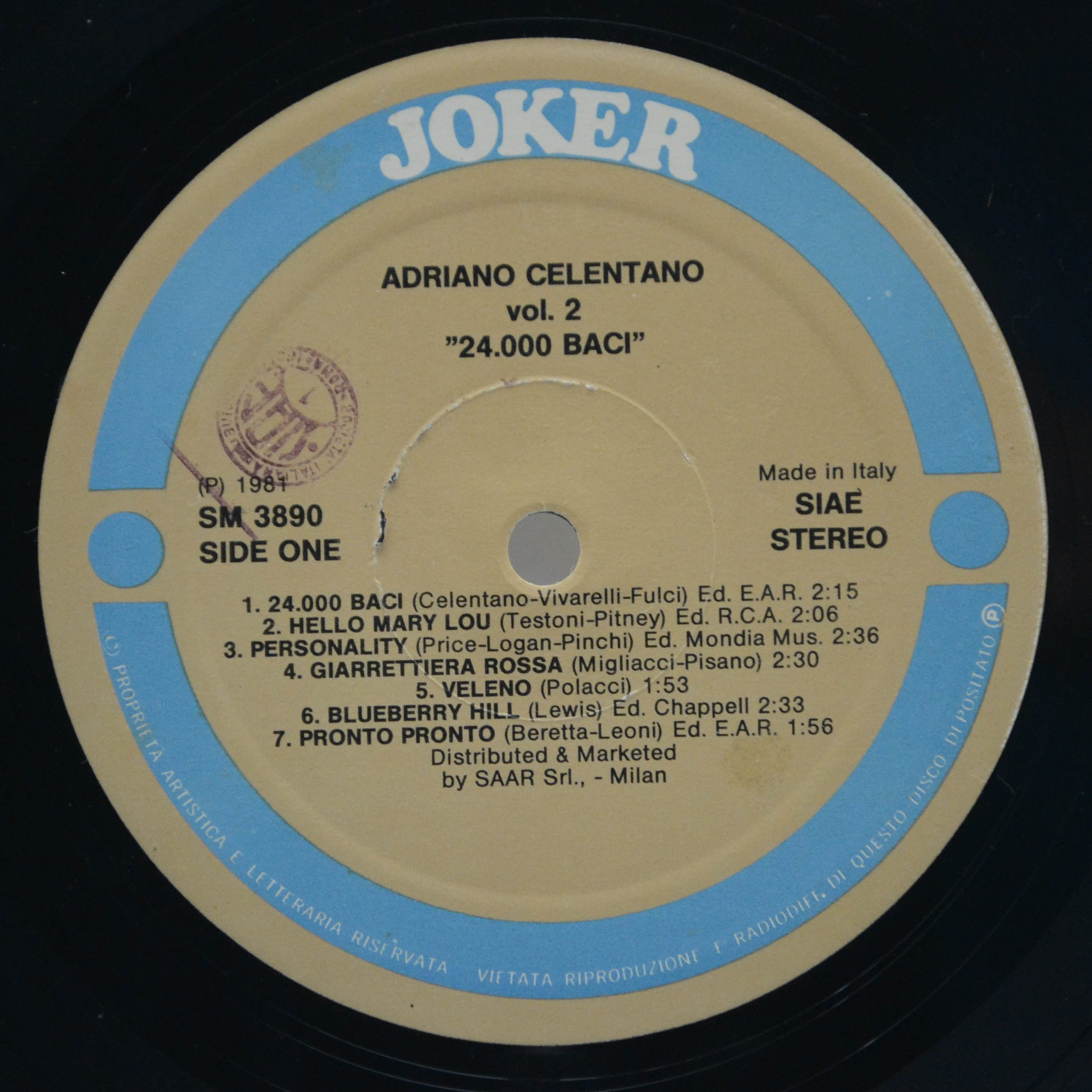 Adriano Celentano — Adriano Celentano (2LP, Italy), 1981