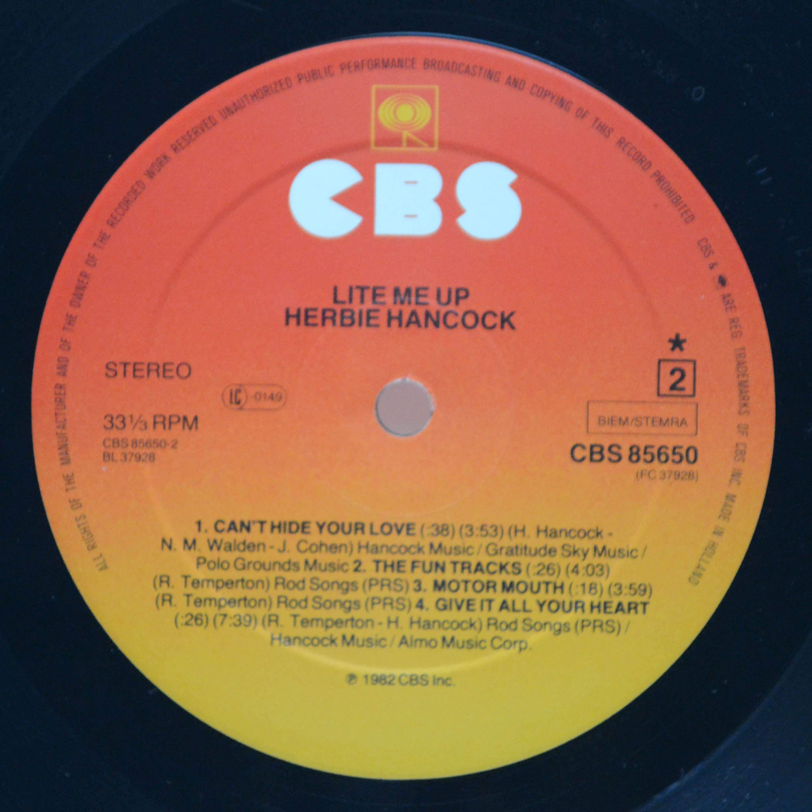 Herbie Hancock — Lite Me Up, 1982