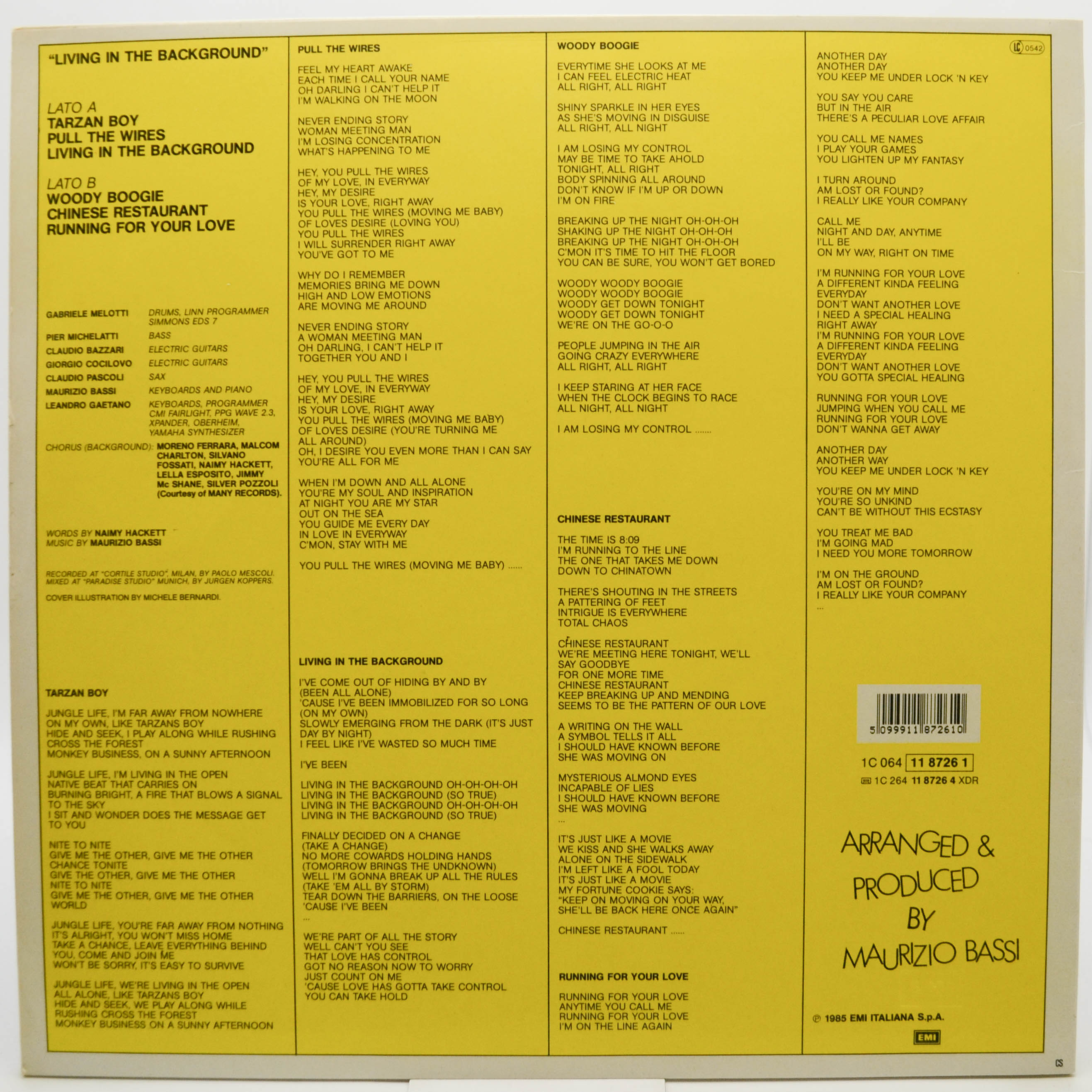 Baltimora — Living In The Background, 1985