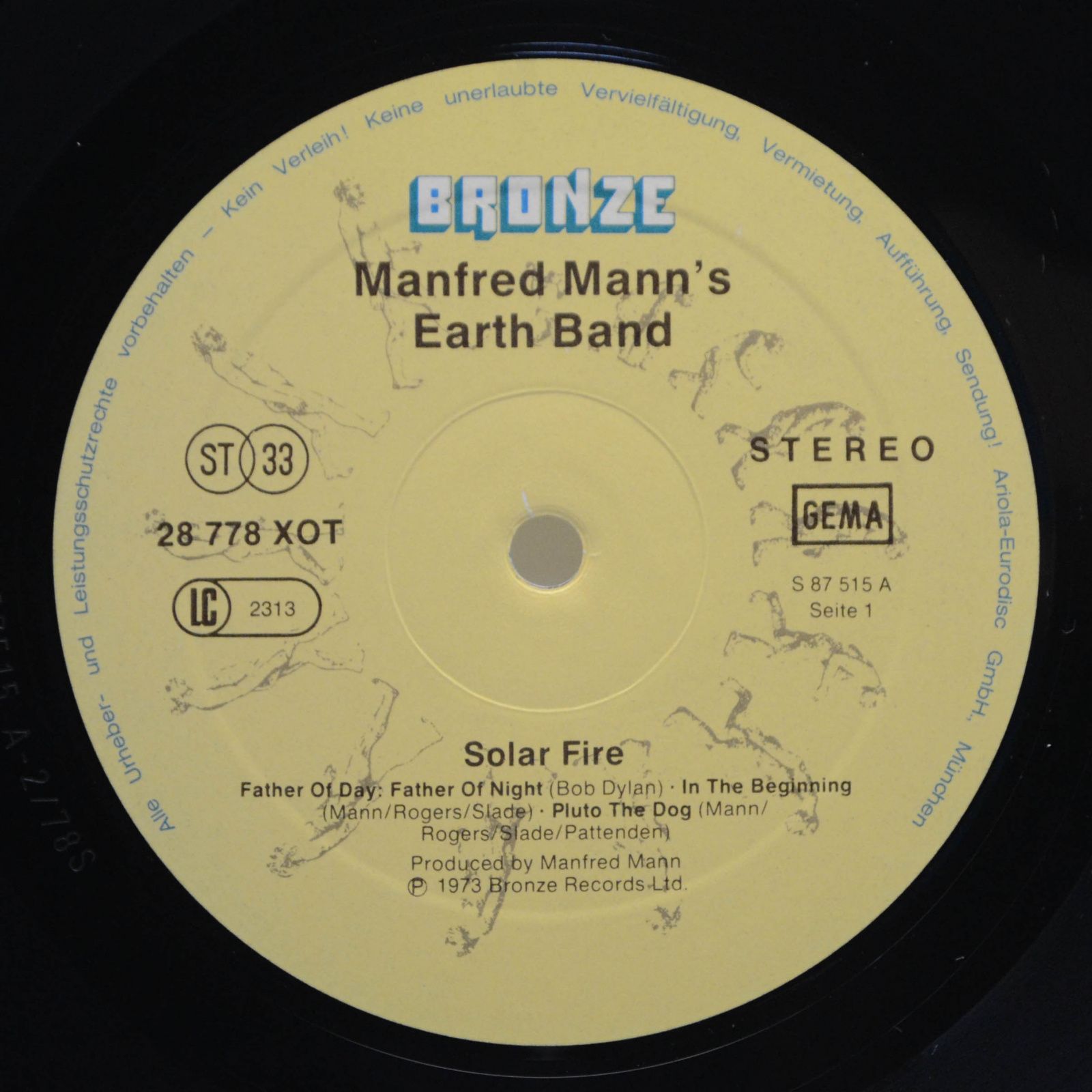 Manfred Mann's Earth Band — Solar Fire, 1973