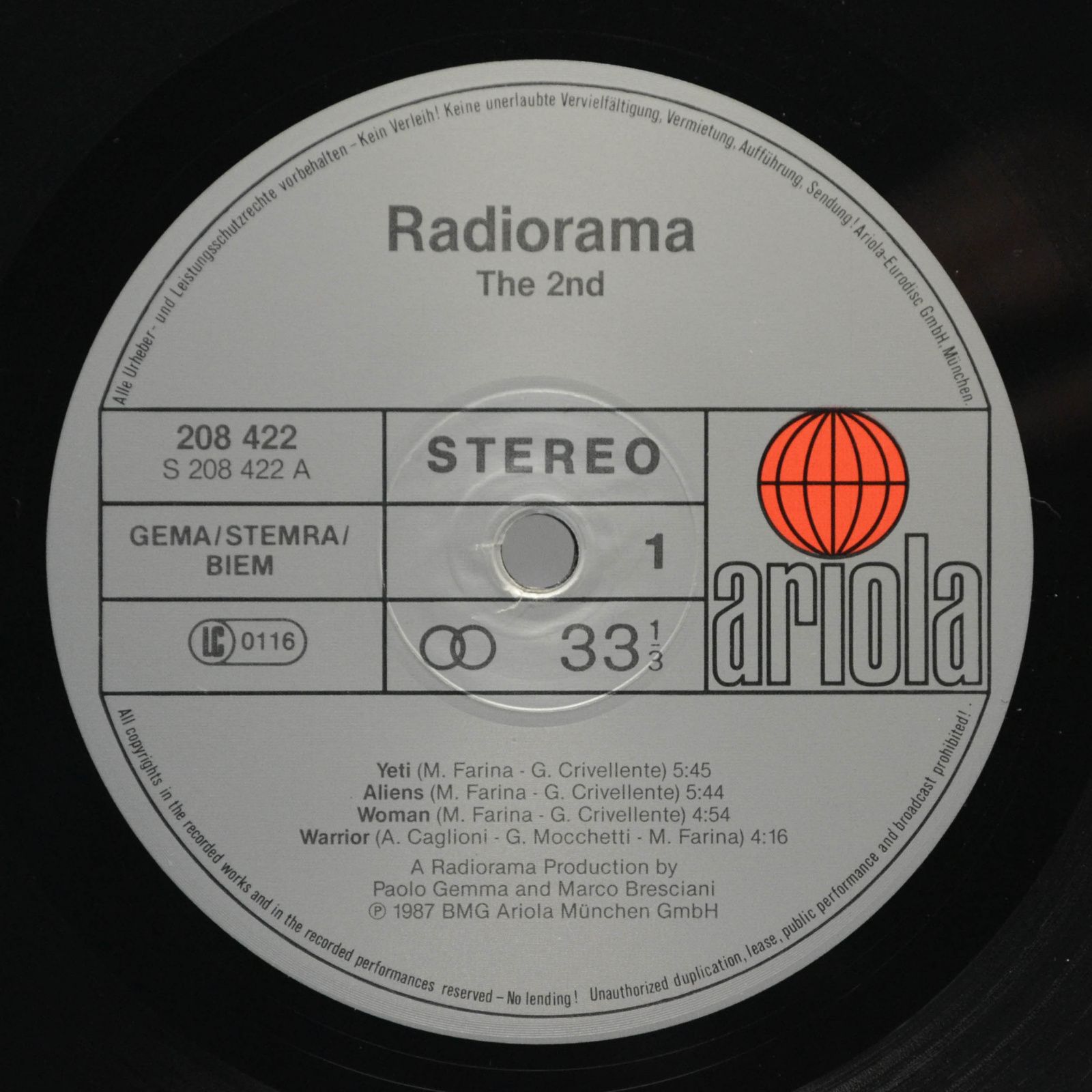 Radiorama — The Second, 1987