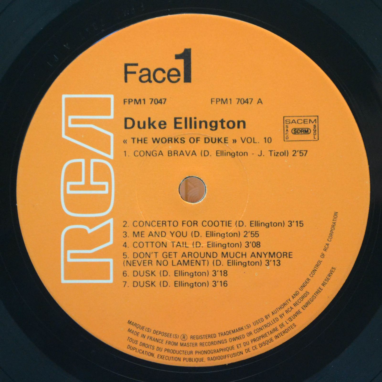 Duke Ellington And His Orchestra — The Works Of Duke - Integrale Volume 10, 1974