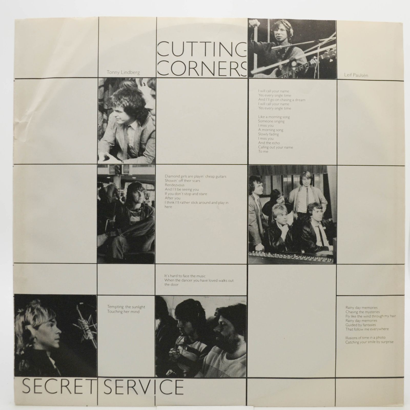 Secret Service — Cutting Corners (1-st, Sweden), 1982