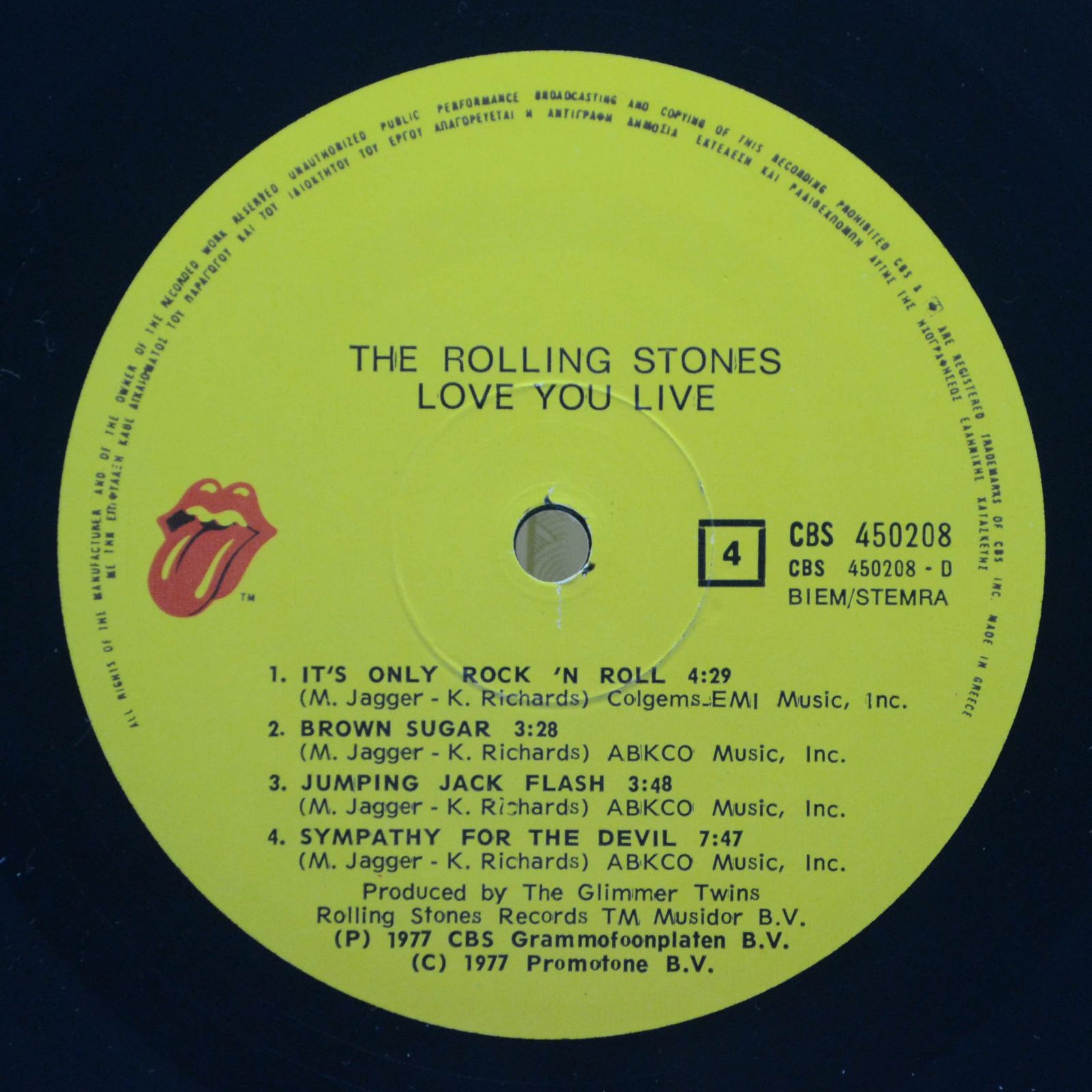 Rolling Stones — Love You Live (2LP), 1977