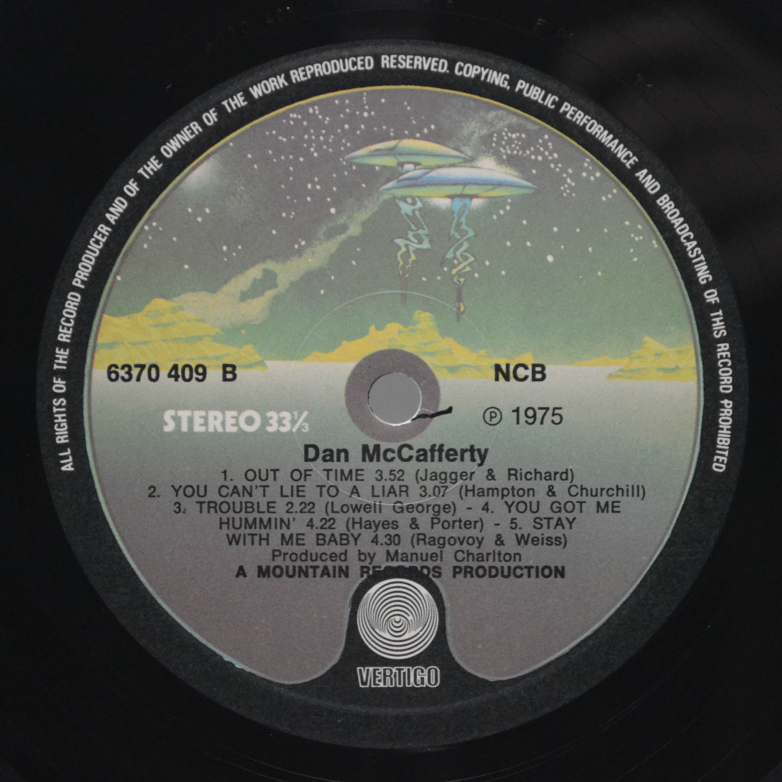 Dan McCafferty — Dan McCafferty, 1975