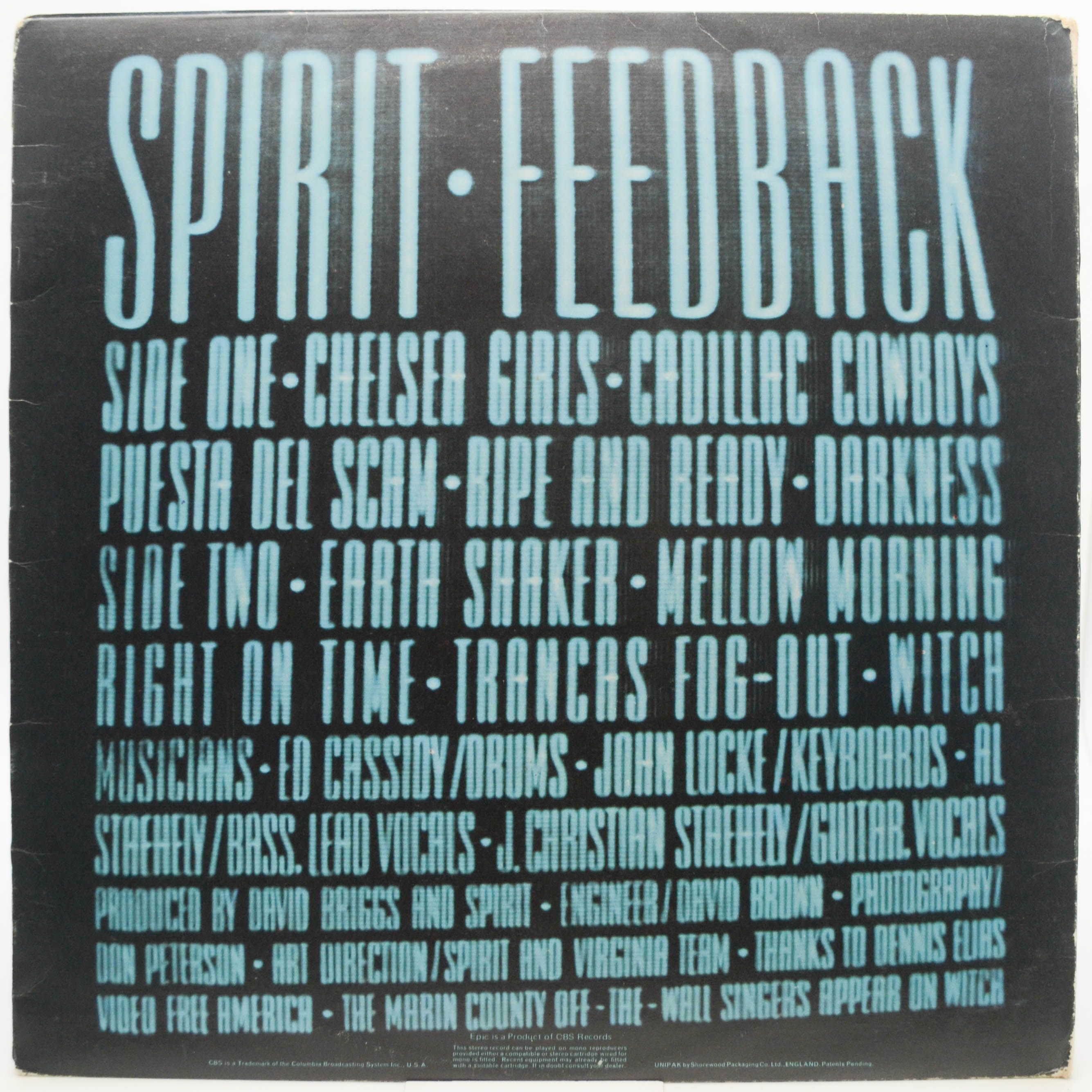 Spirit — Feedback (UK), 1972