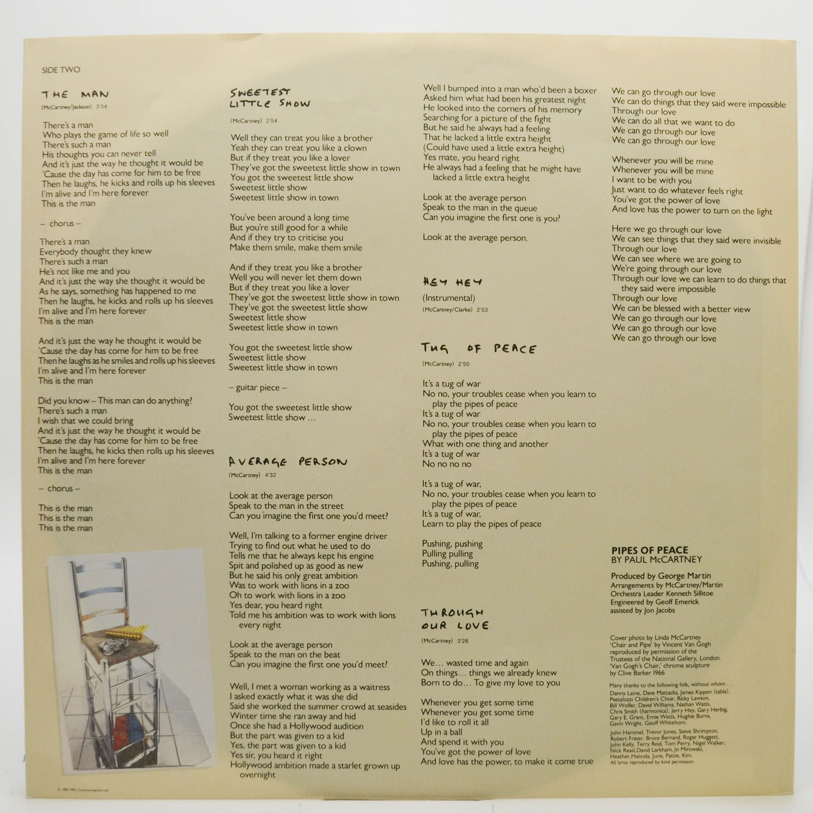 Paul McCartney — Pipes Of Peace, 1983