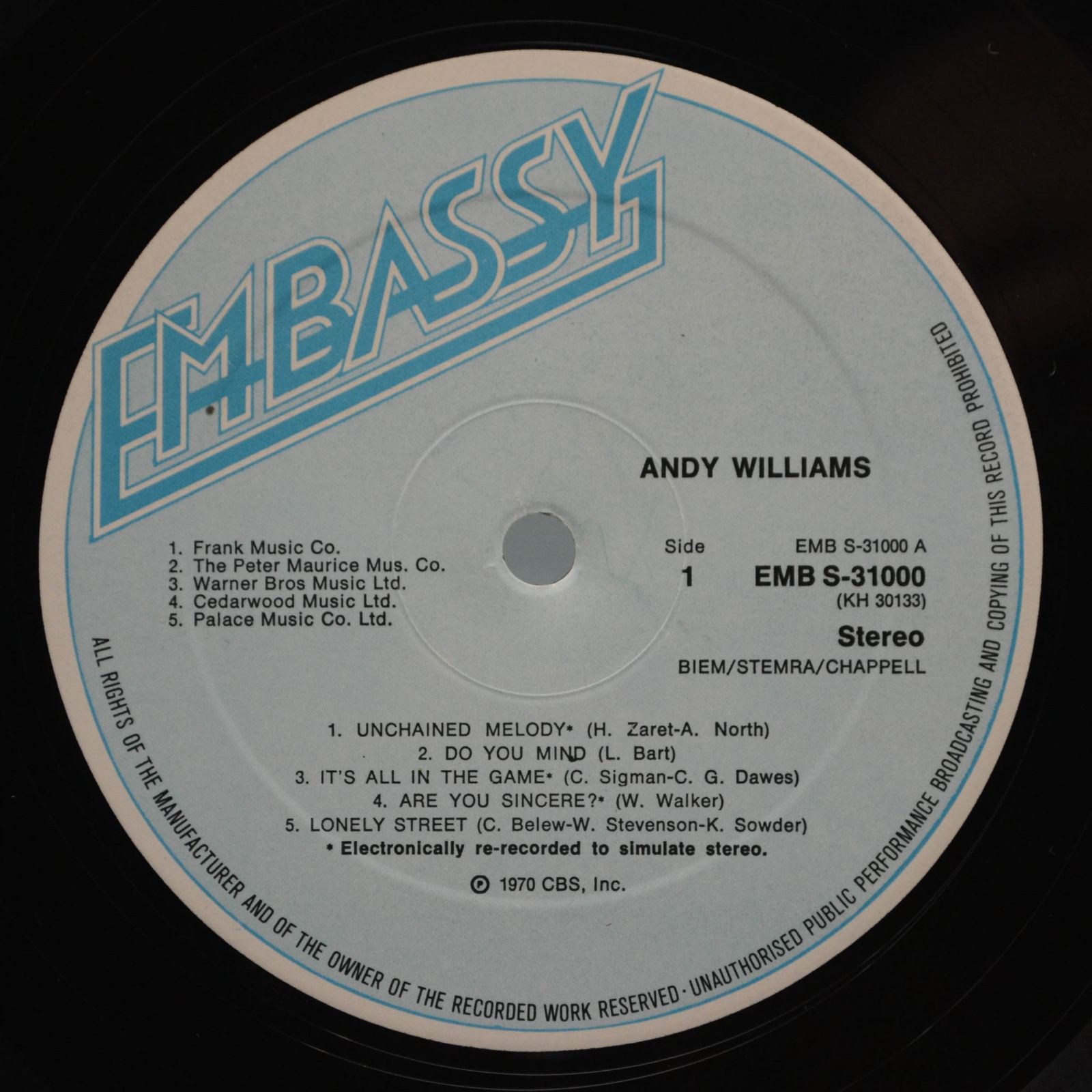 Andy Williams — Andy Williams, 1973