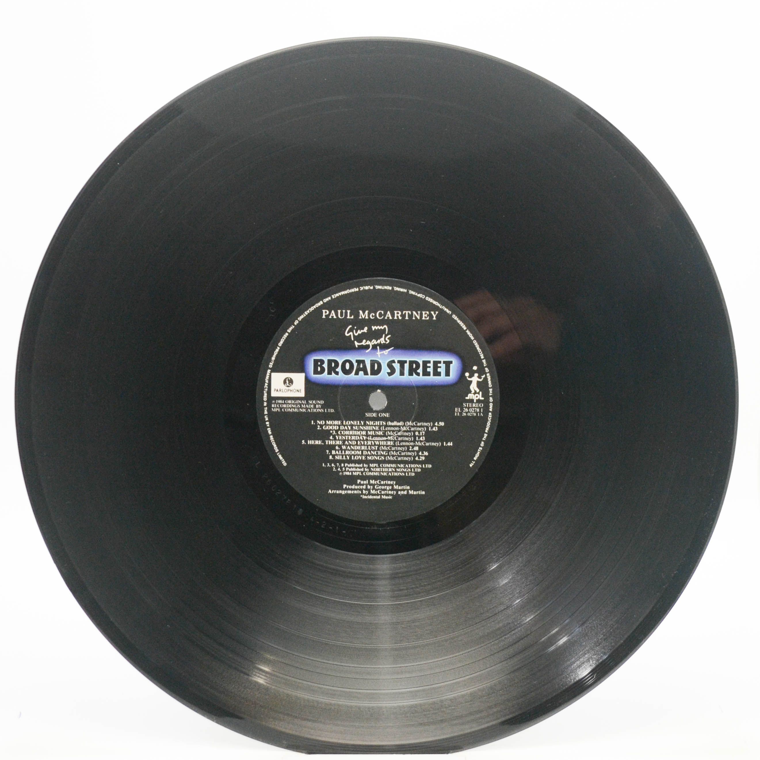 Paul McCartney — Give My Regards To Broad Street (1-st UK), 1984