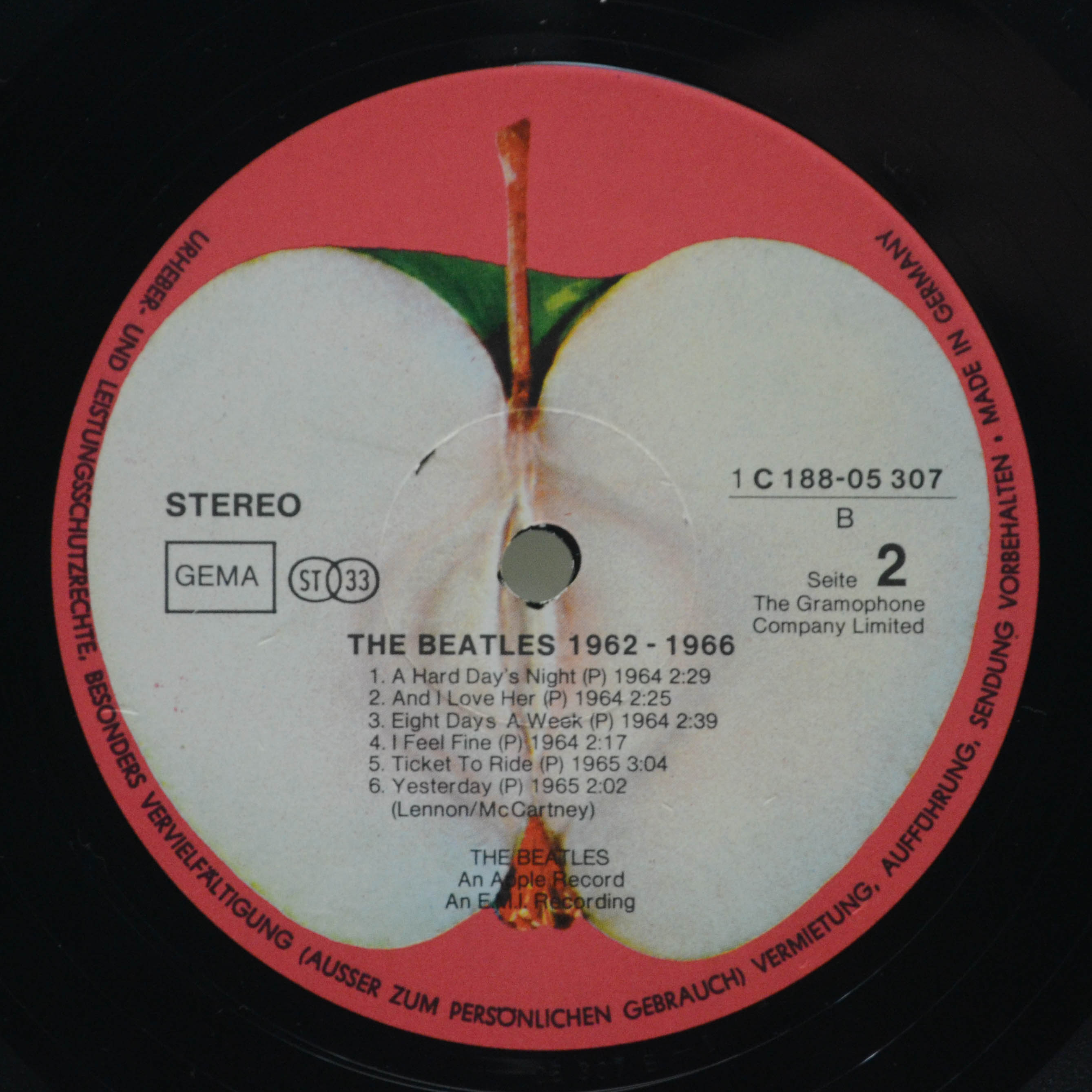 Beatles — 1962-1966 (2LP), 1973