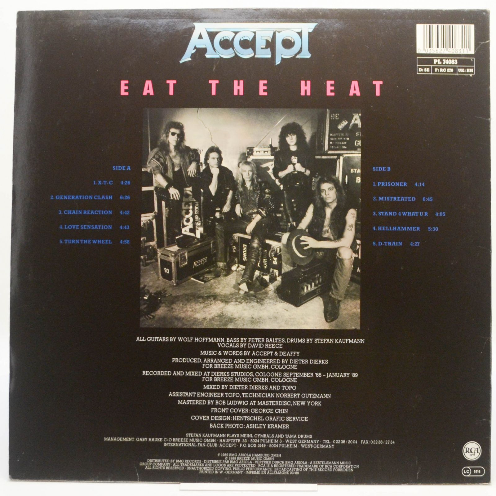 Accept — Eat The Heat, 1989