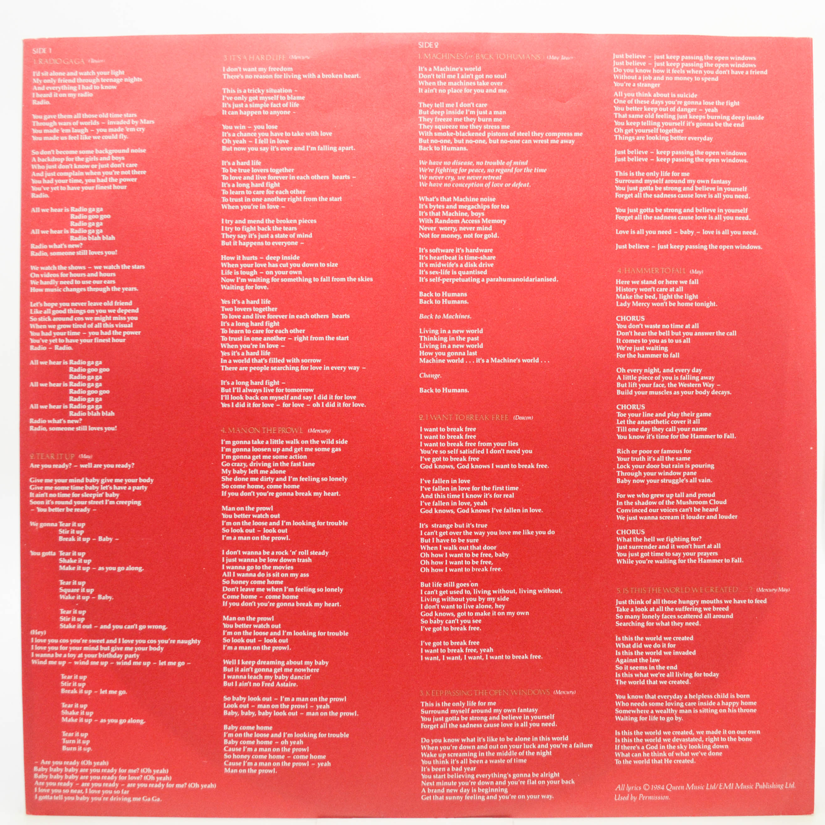 Queen — The Works, 1984