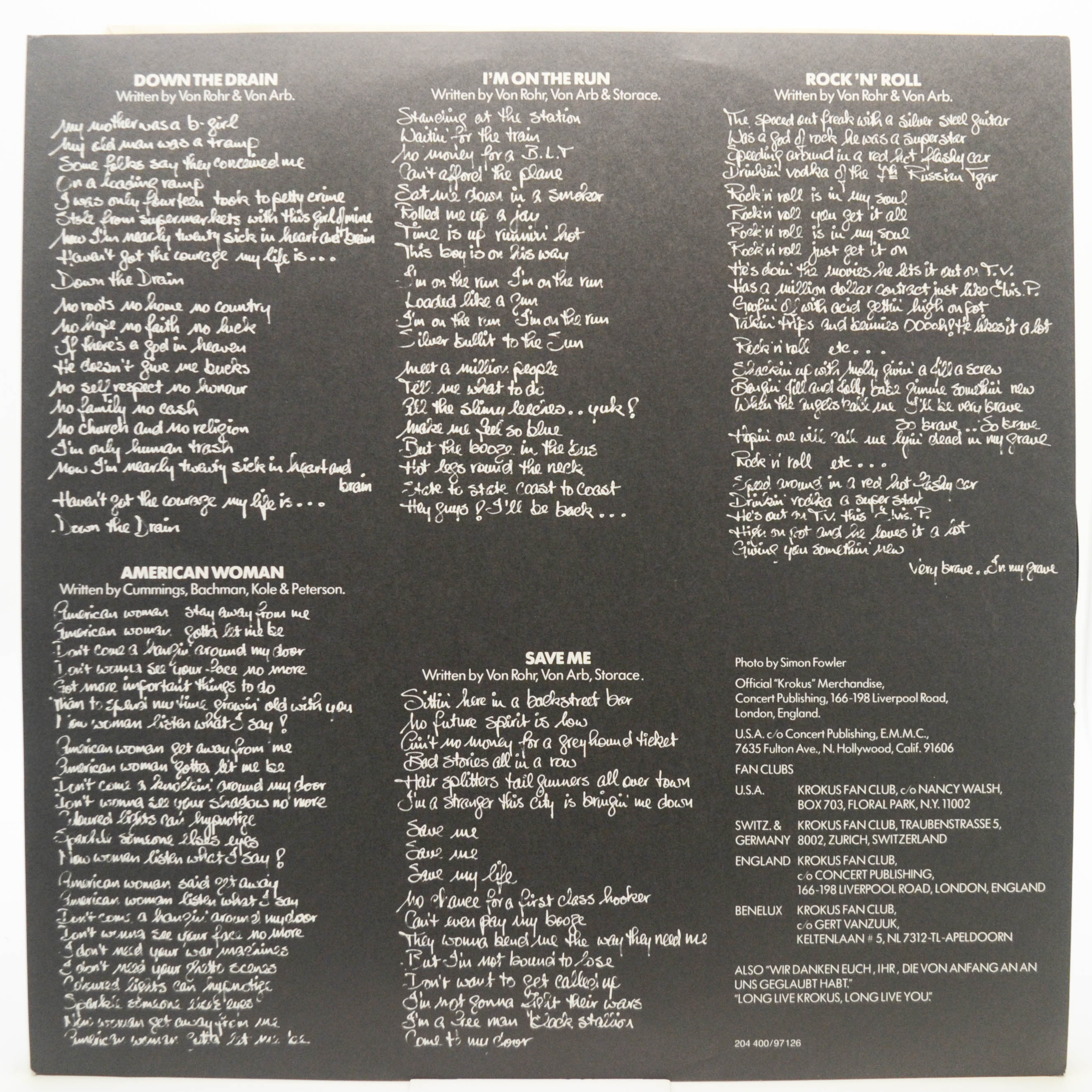 Krokus — One Vice At A Time, 1982