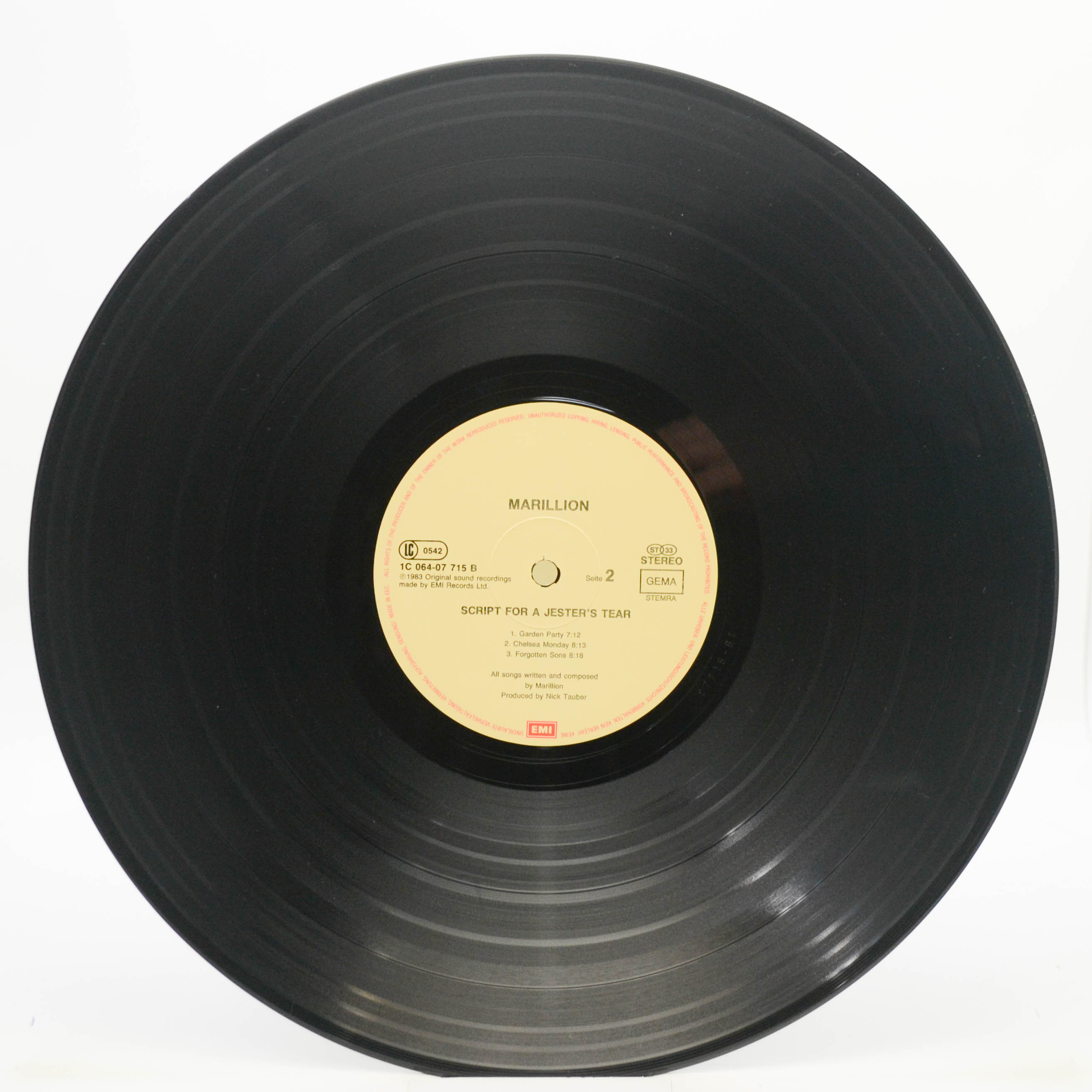 Marillion — Script For A Jester's Tear, 1983