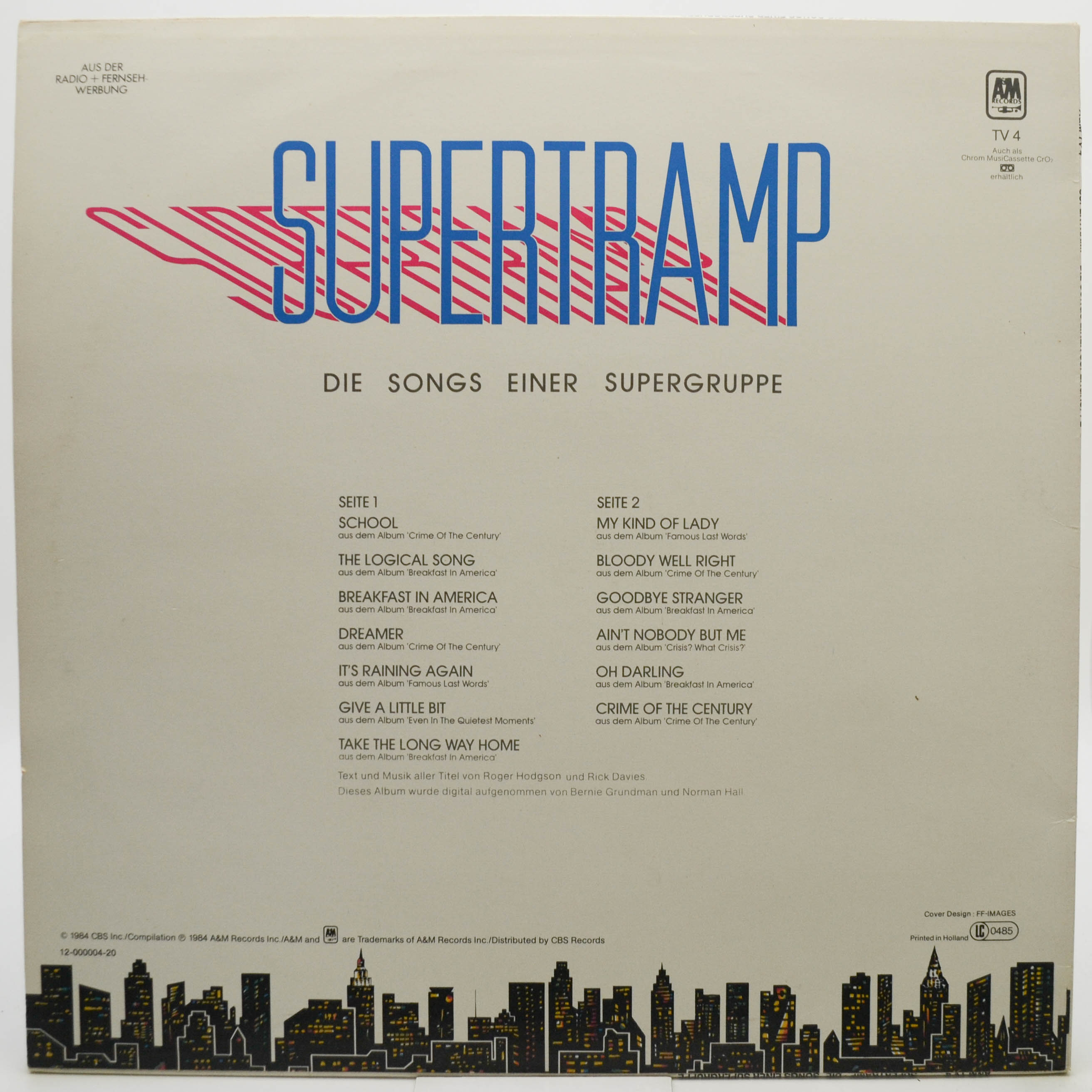 Supertramp — Die Songs Einer Supergruppe, 1984