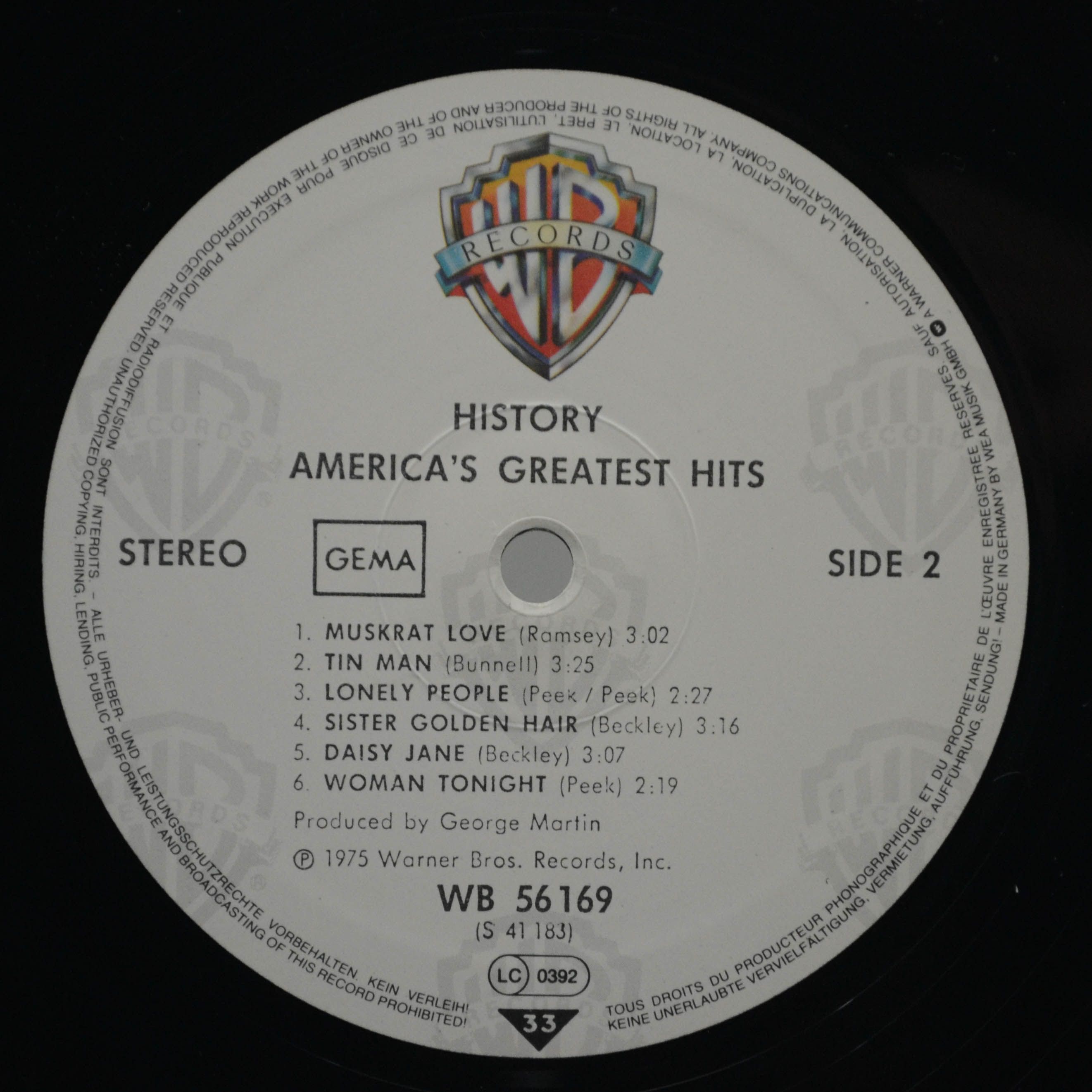 America — History · America's Greatest Hits, 1975
