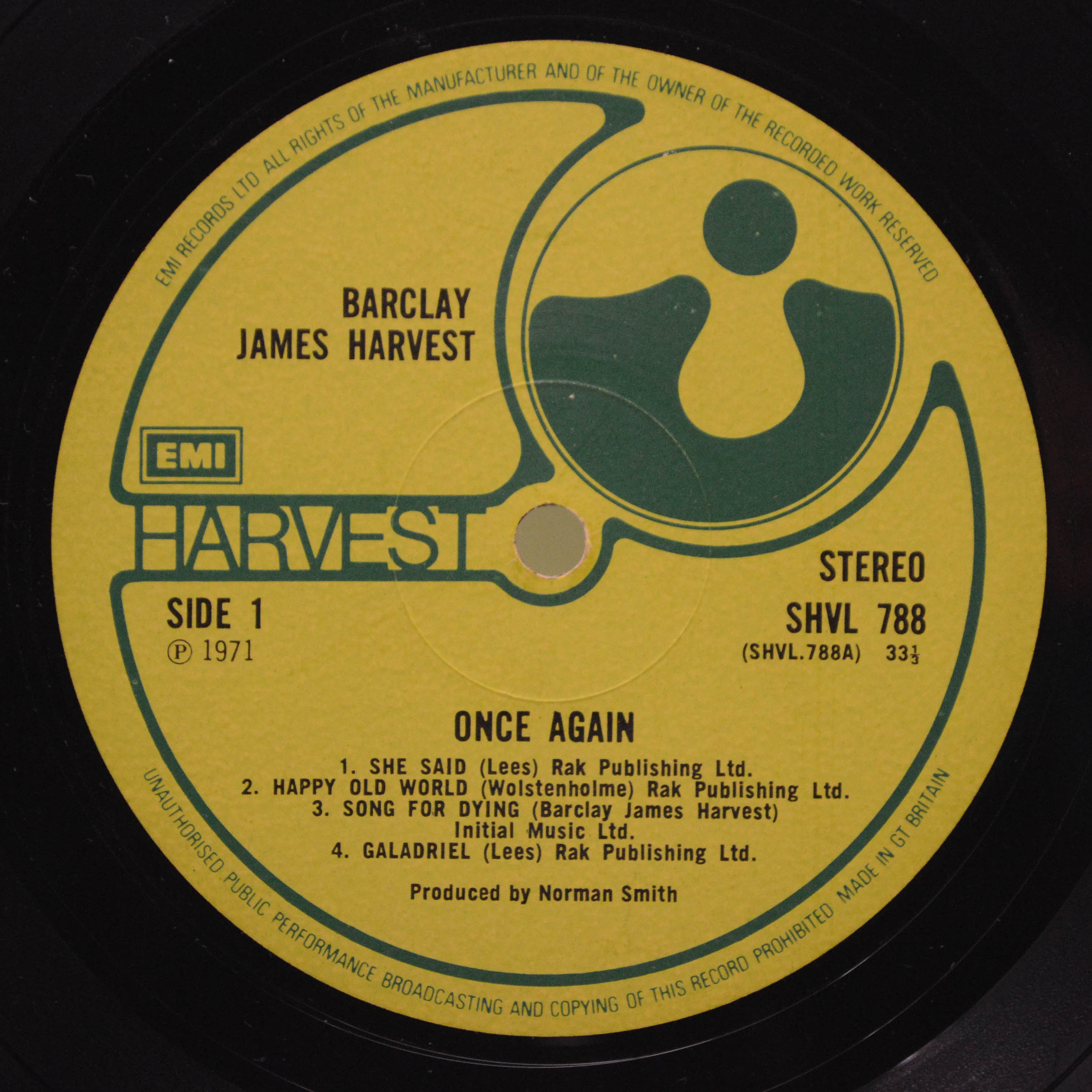 Barclay James Harvest — Once Again (1-st, UK), 1971
