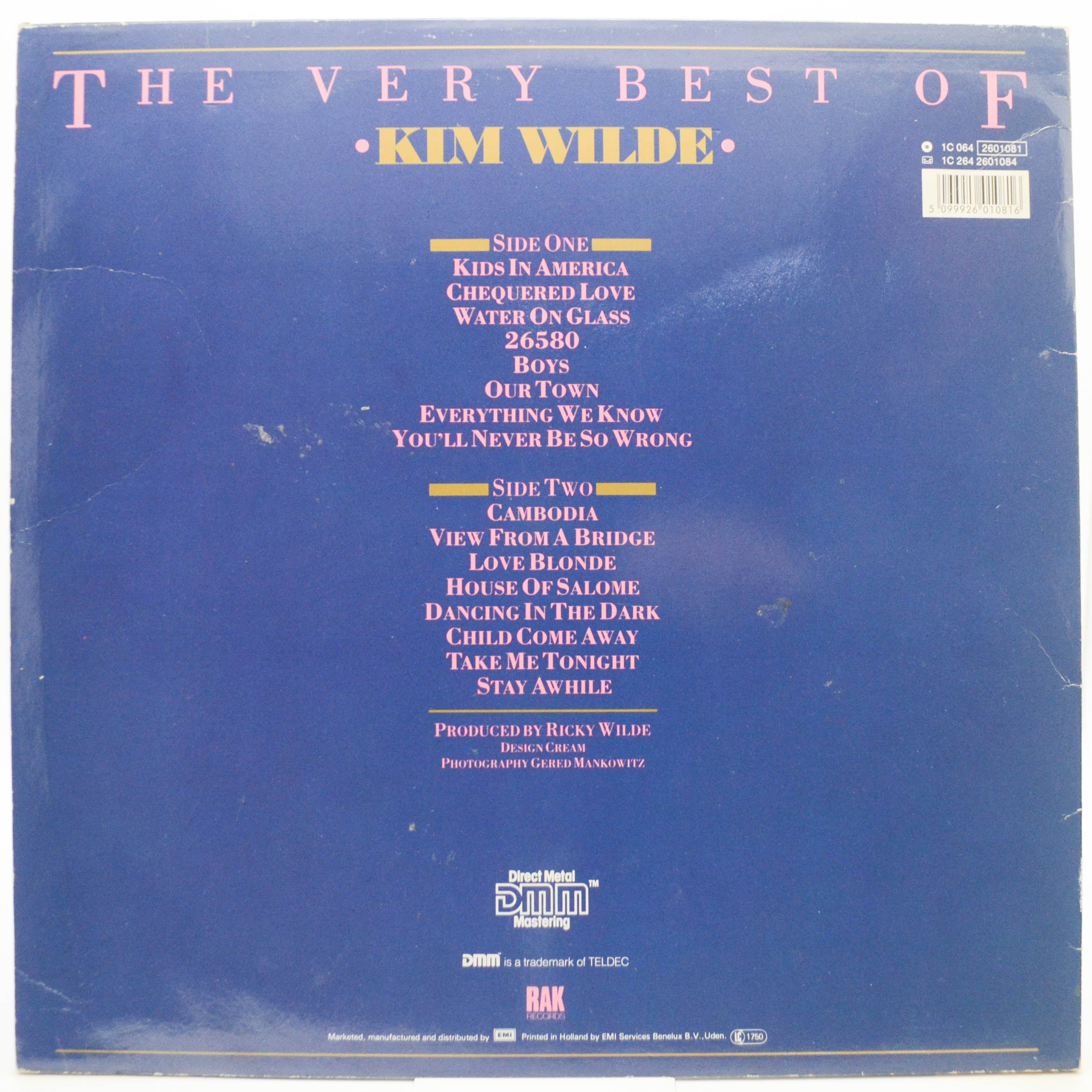 Виниловая пластинка Kim Wilde — The Very Best Of Kim Wilde, 1984