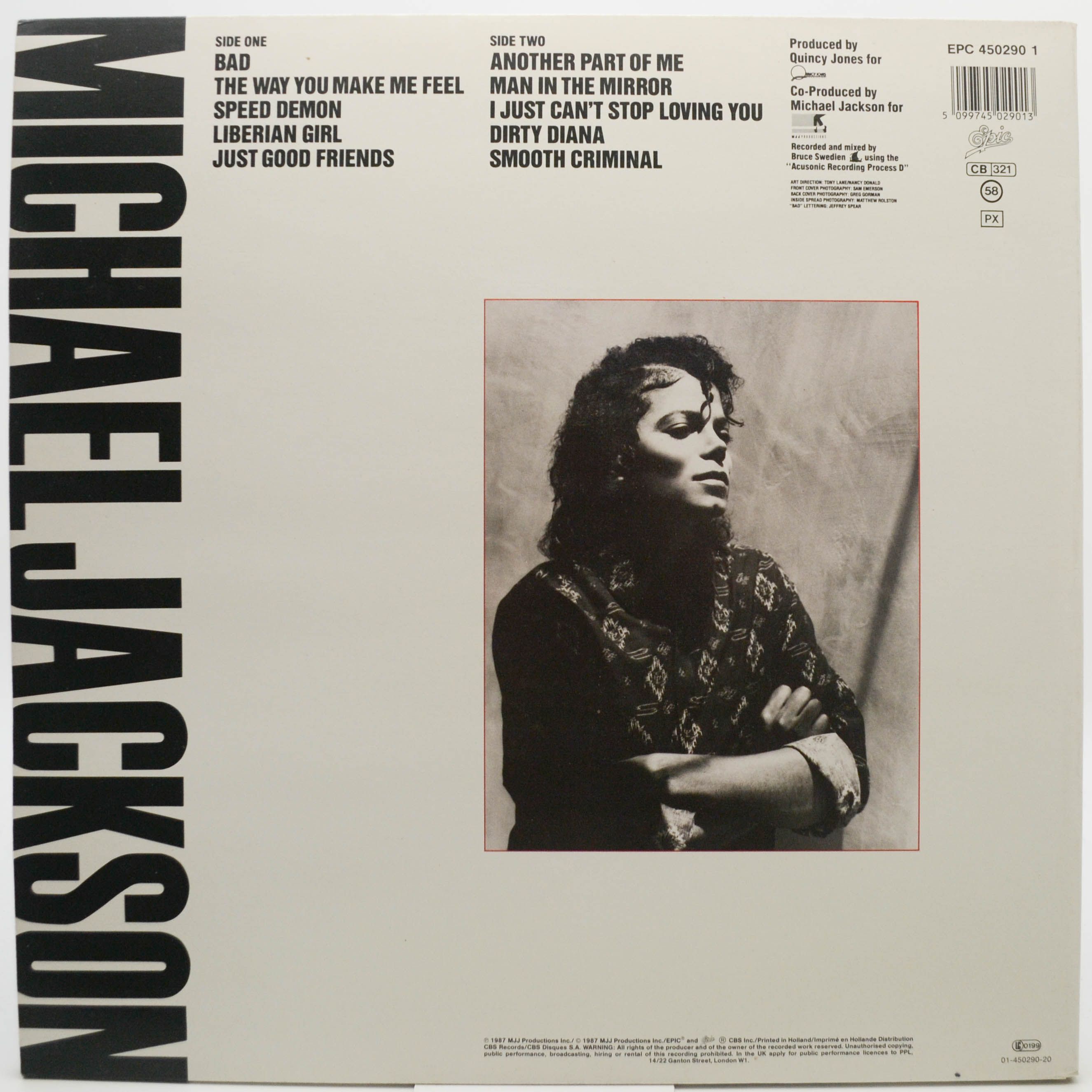 Michael Jackson — Bad, 1987