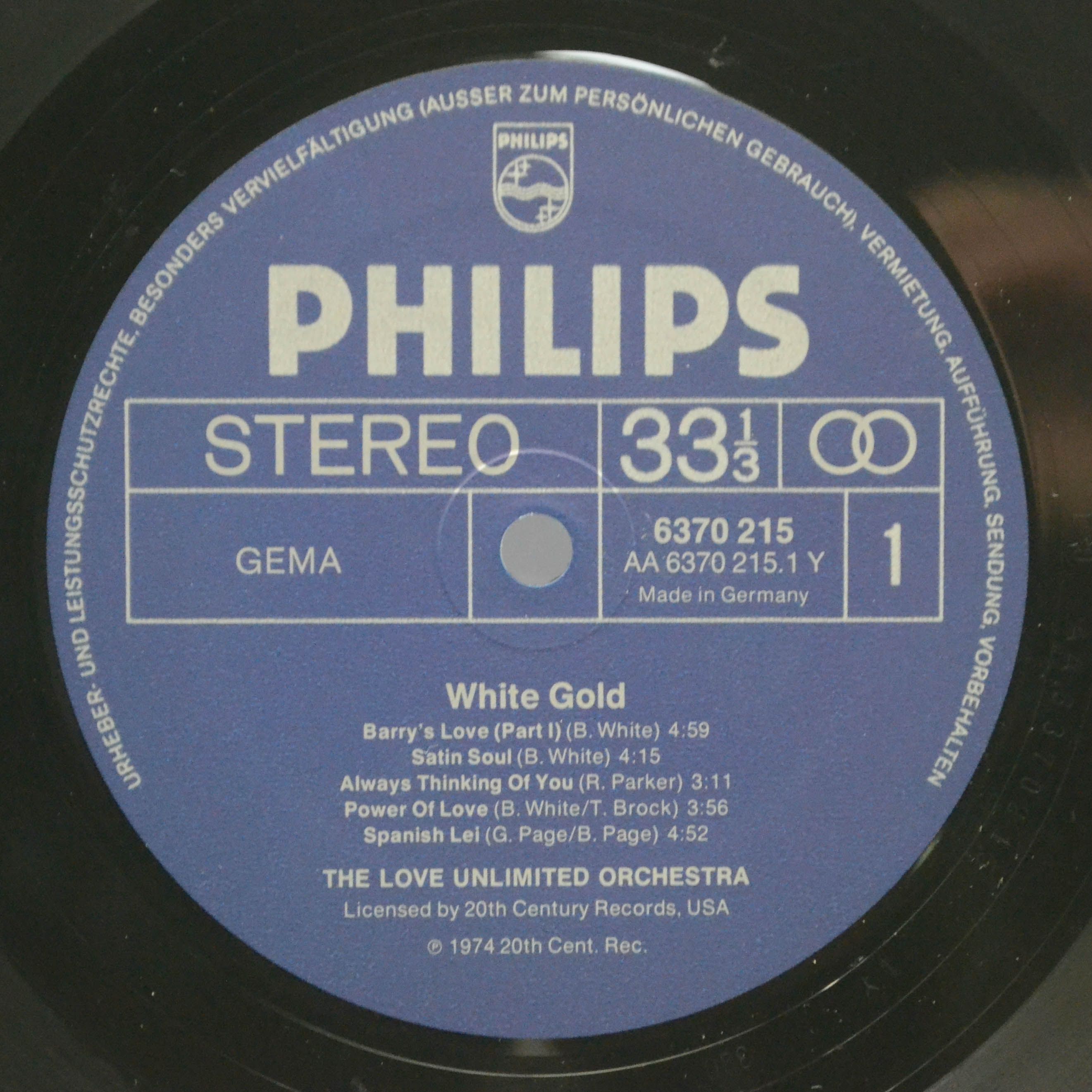 Love Unlimited Orchestra — White Gold, 1974