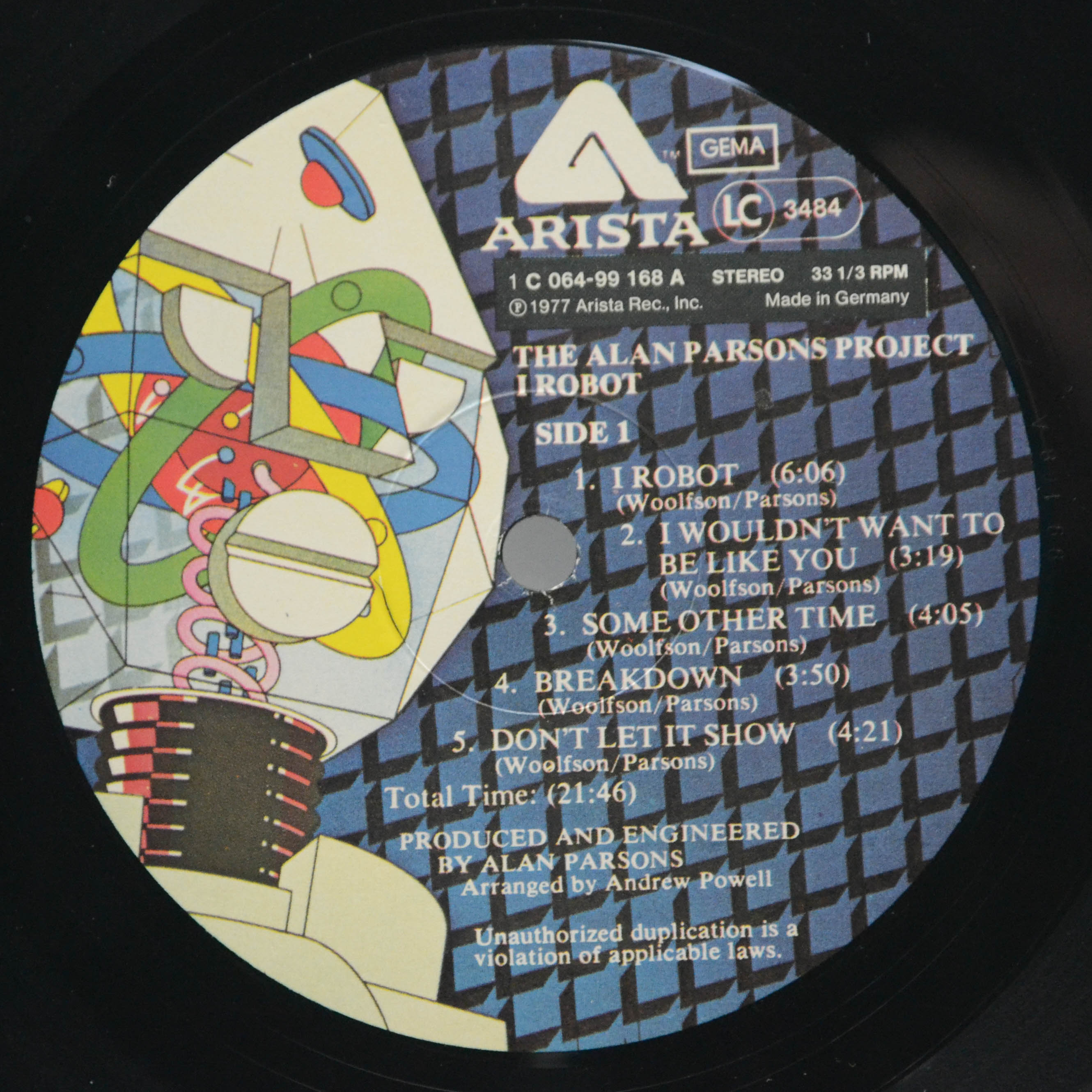 Alan Parsons Project — I Robot, 1977