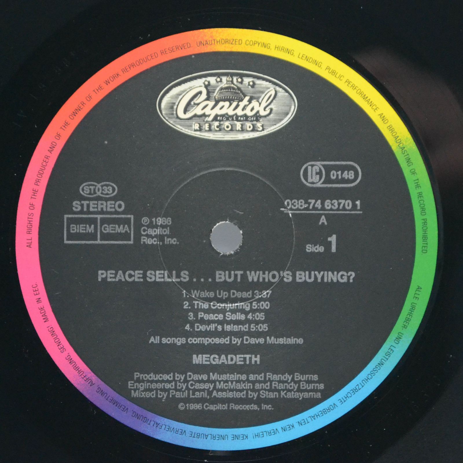 Megadeth — Peace Sells... But Who's Buying?, 1986