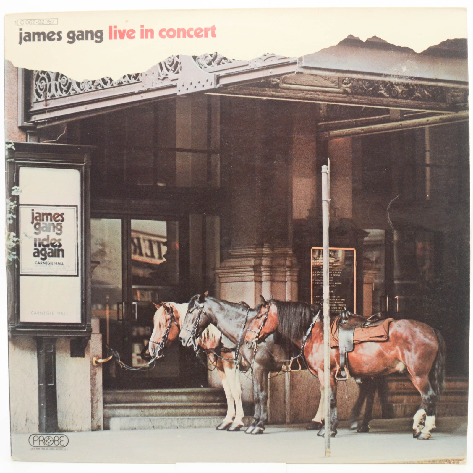Виниловая пластинка James Gang — Live In Concert, 1971