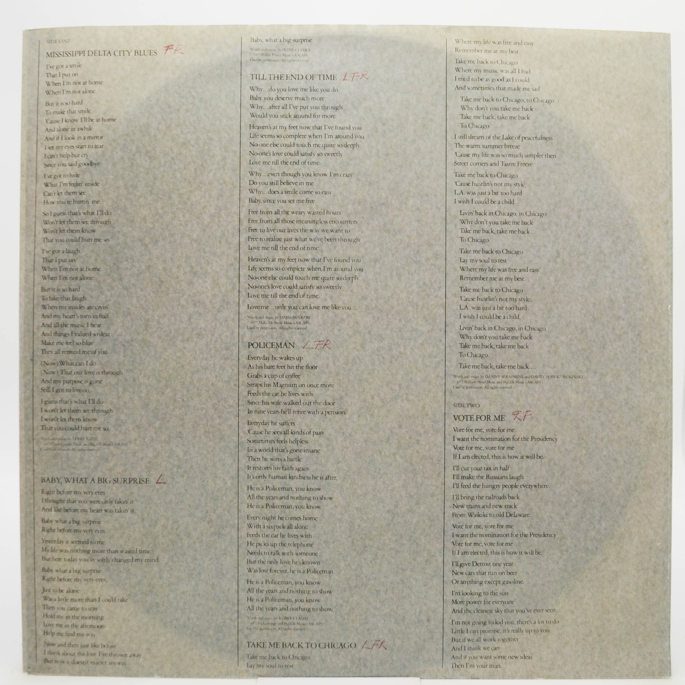 Chicago — Chicago XI, 1977