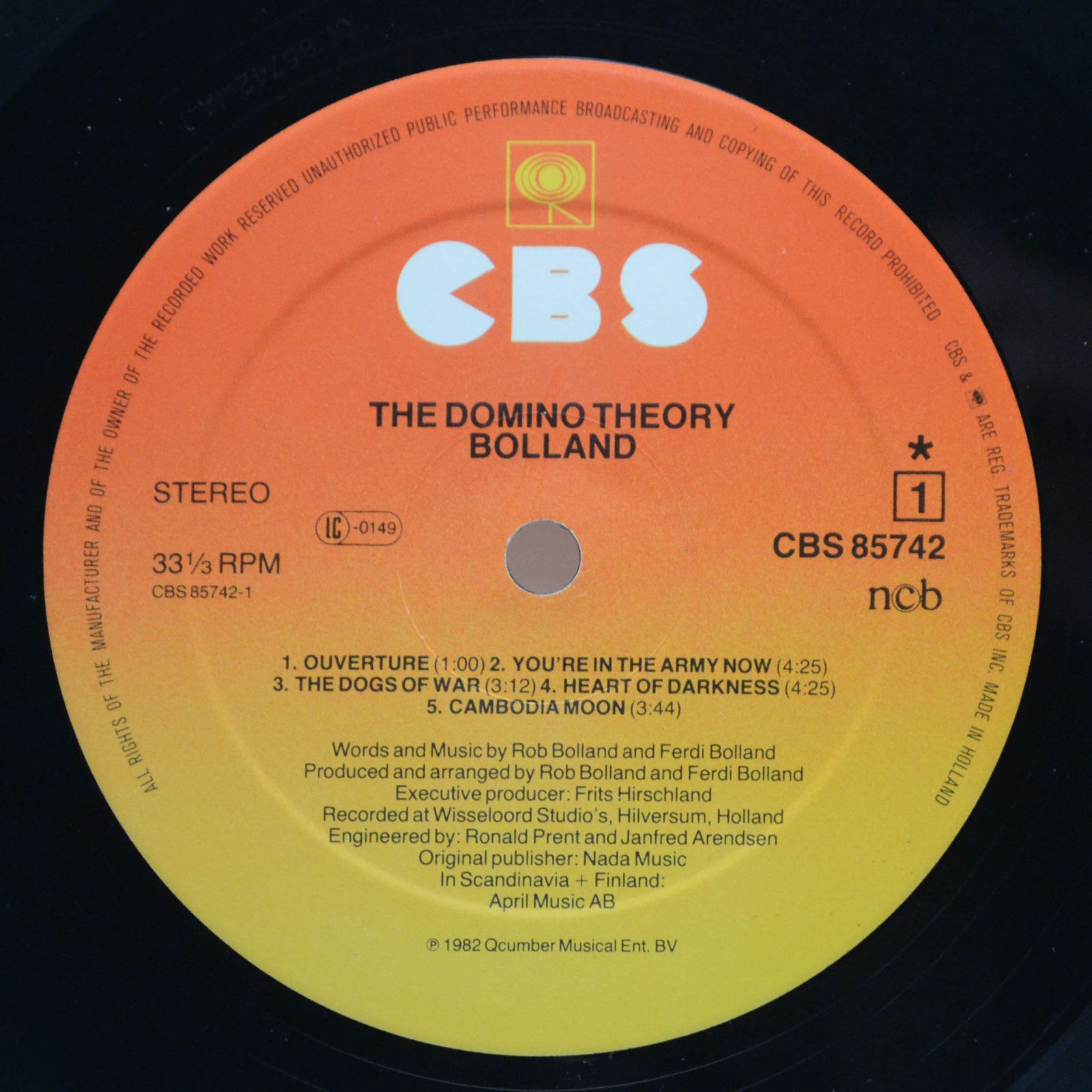 Bolland — The Domino Theory, 1982
