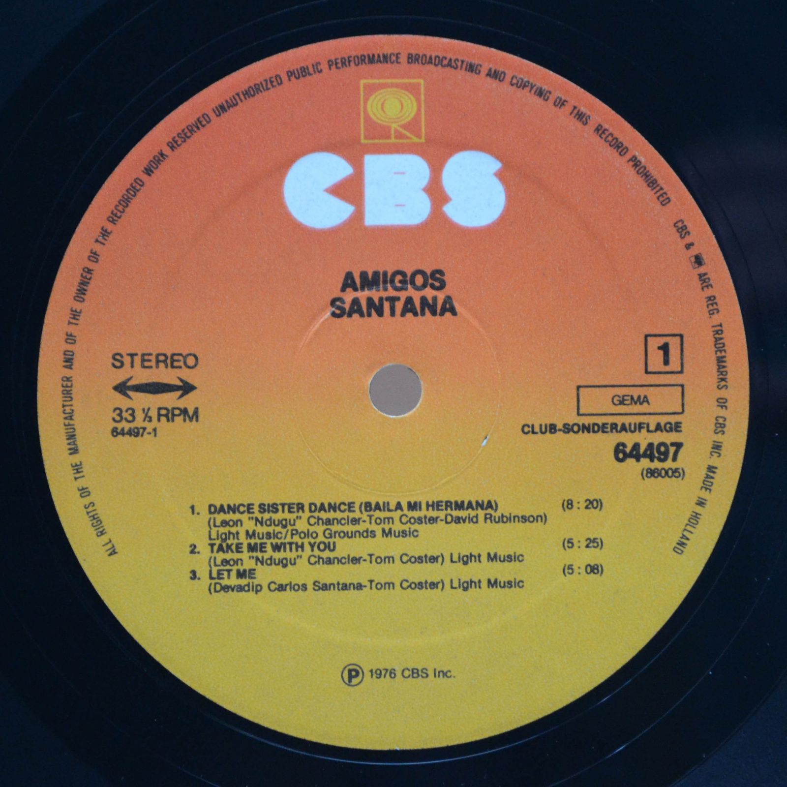 Santana — Amigos, 1976