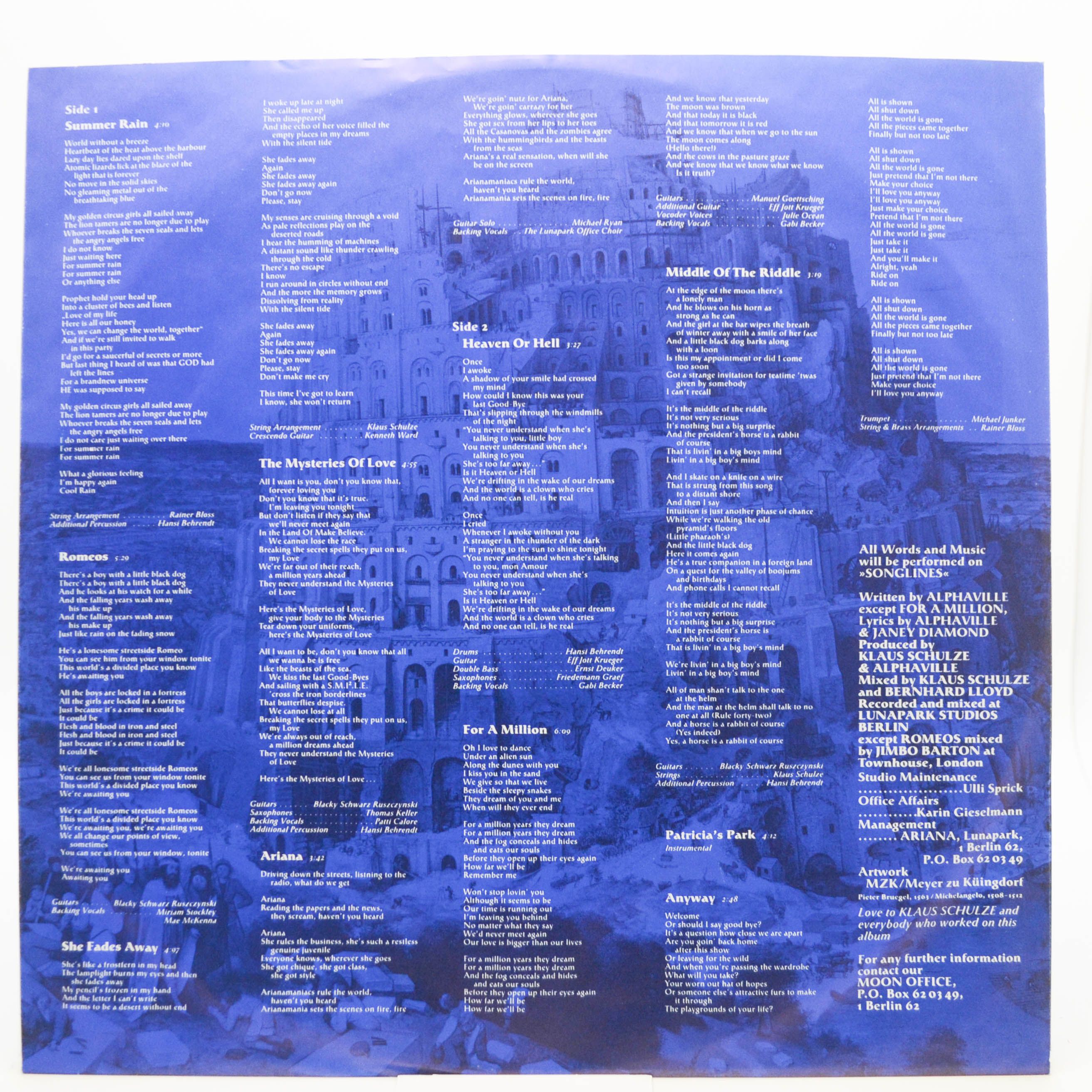 Alphaville — The Breathtaking Blue, 1989